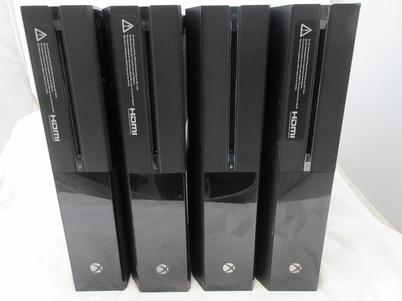 Lot of 4 Microsoft XBox One Model 1540 : Black Console Only : Grade C