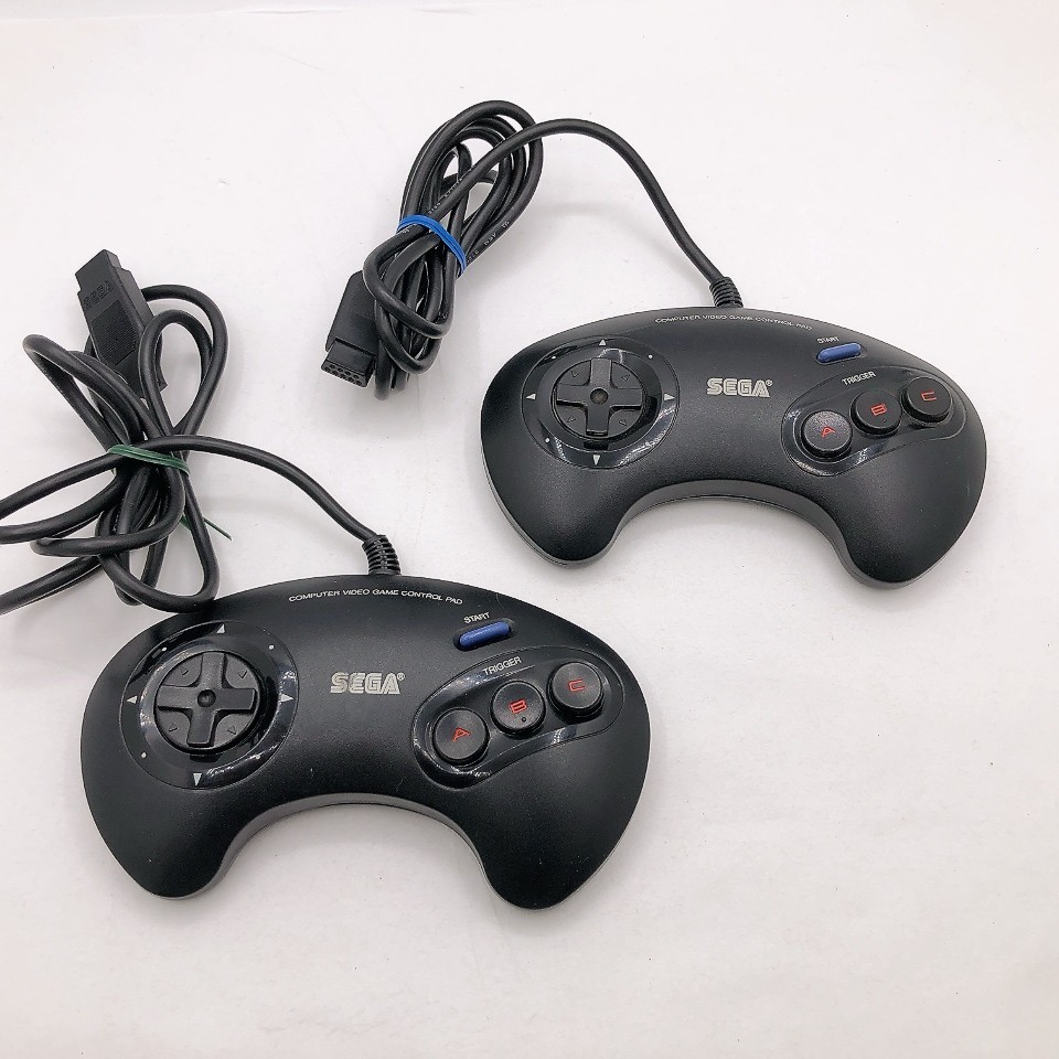 Sega Mega Drive Console HAA-2510 2 Controller Megadrive NTSC-J Japan Tested