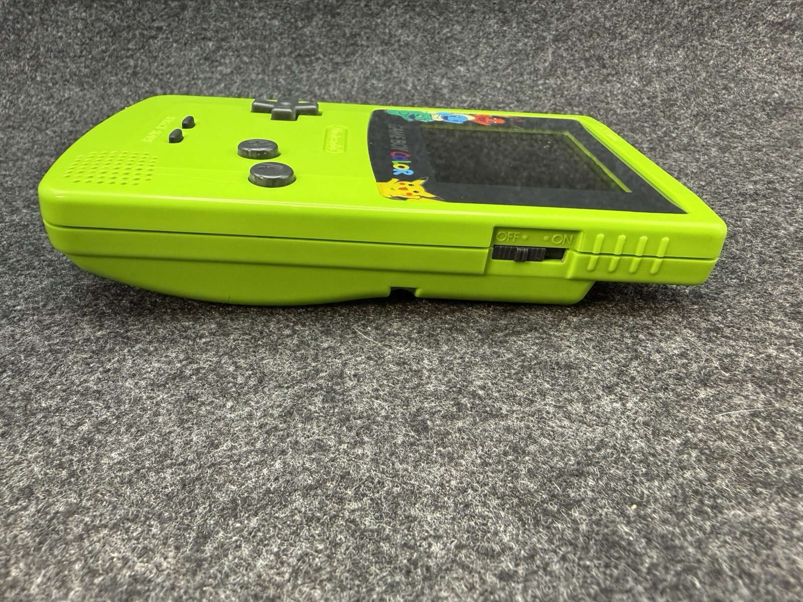 Nintendo Game Boy Color Kiwi Green – Pokémon Screen – Audio Issue / No Sound