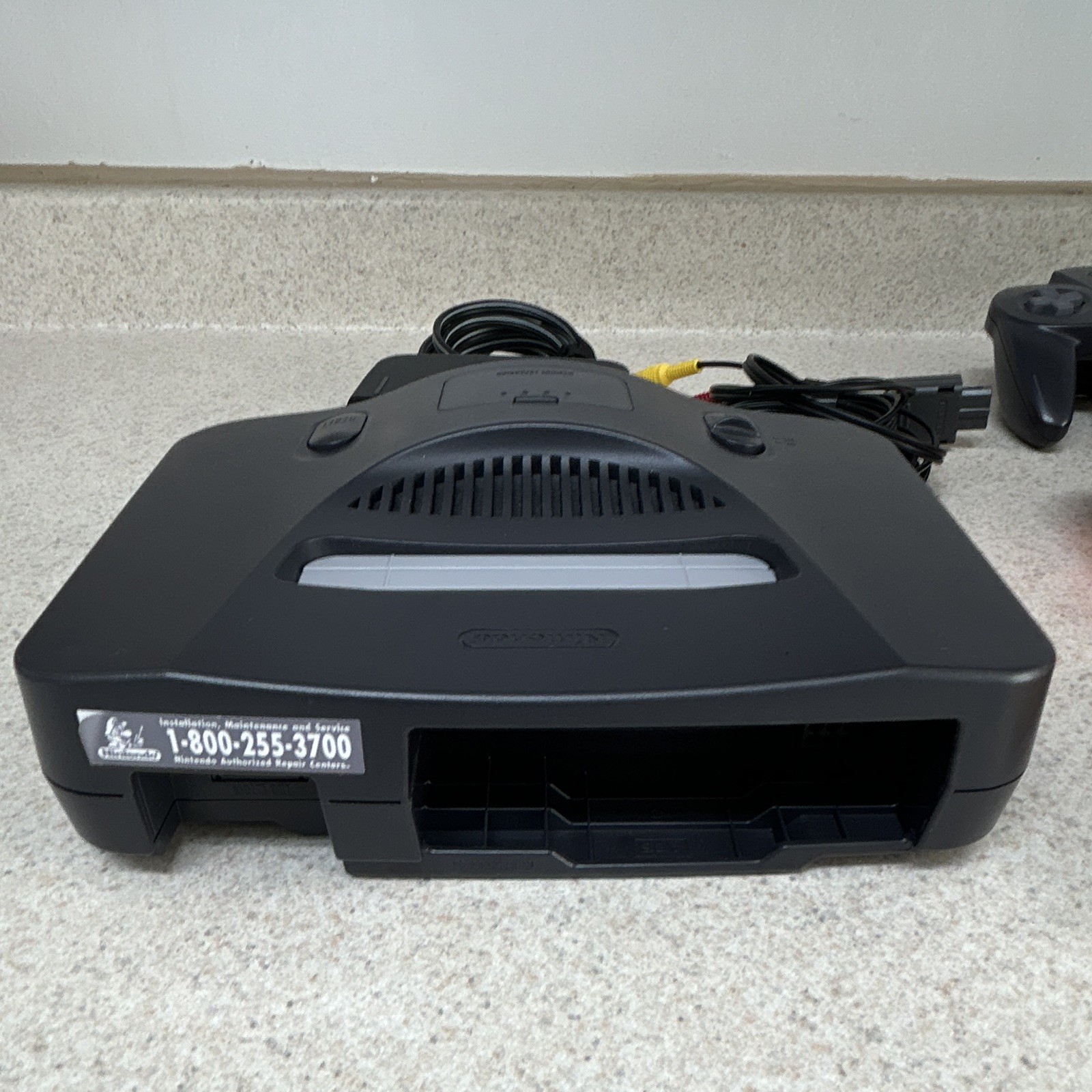 RGB Nintendo 64 NUS-001(USA) Console Black w/ 3 Controllers AV Cable Power