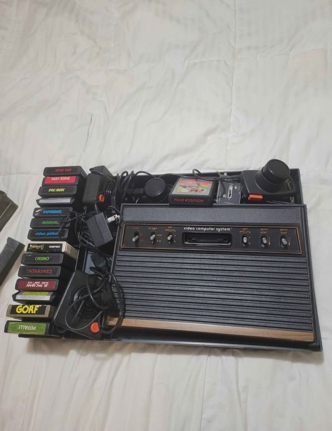 Atari CX-2600 Light Hitter Sixer Console w/ 17 Games & Accessories- Tested
