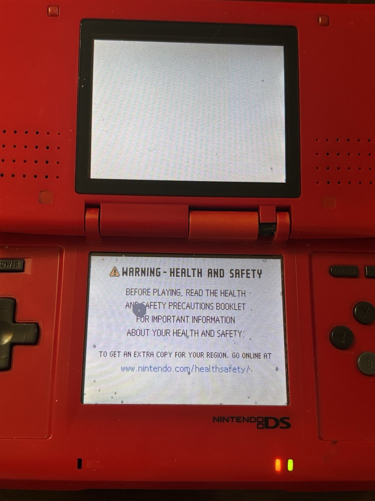 2004 Nintendo DS NTR-001 Red For Parts or Repair