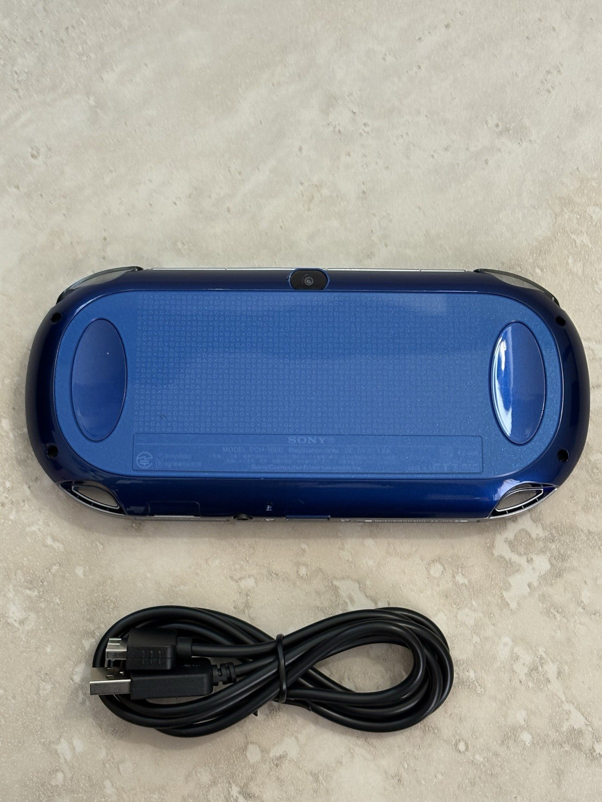 Sony PlayStation PS Vita OLED (PCH-1000) Sapphire Blue With Charger USA Seller
