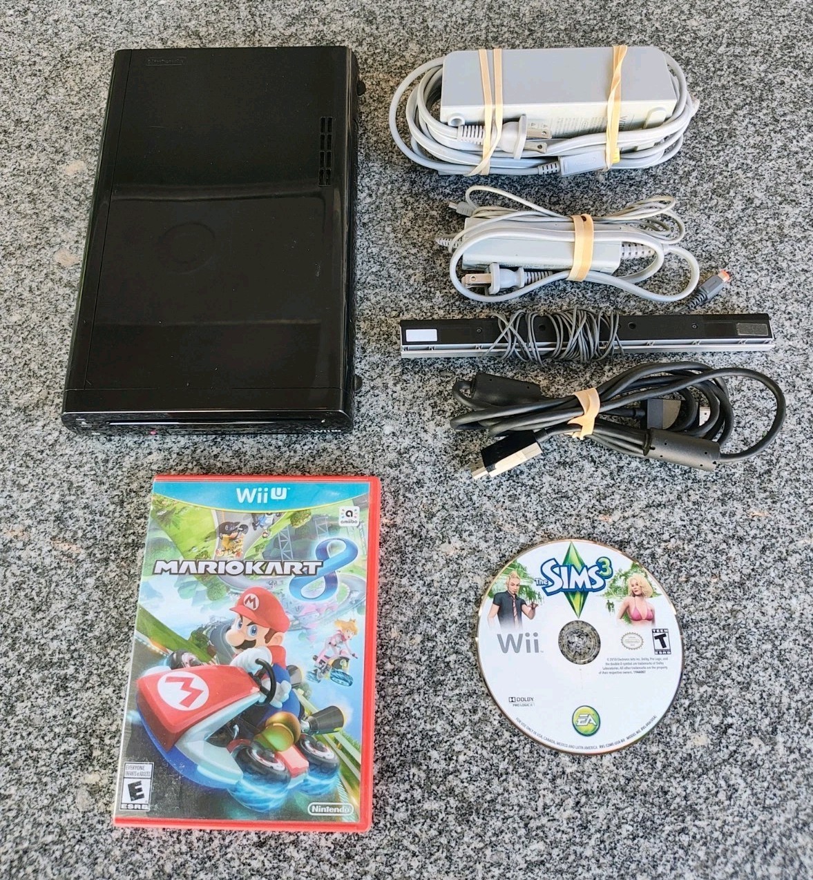 Nintendo Wii U WUP-101(02) 32GB Black Console Only With Mario Kart 8