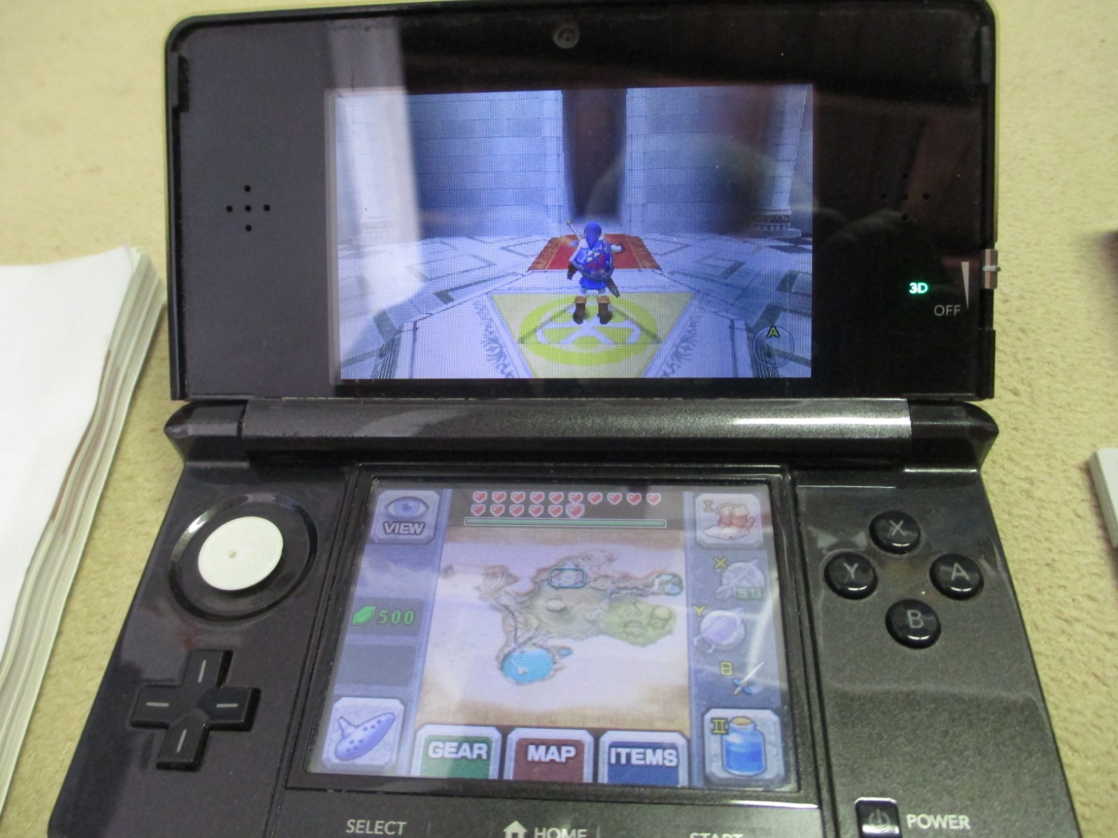 Nintendo 3DS console and 15 games