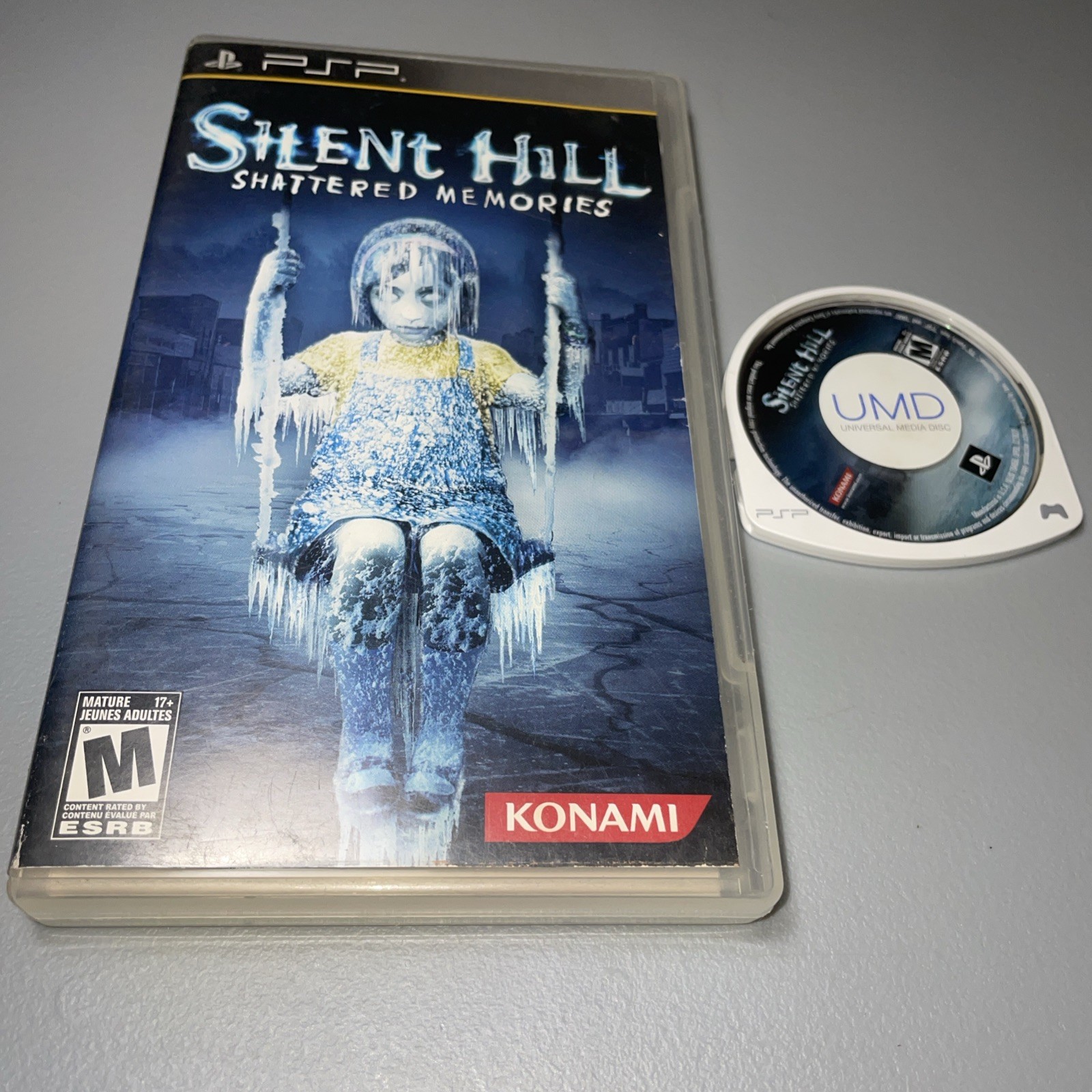 Silent Hill: Shattered Memories (Sony PSP, 2009) Game Disc & Case