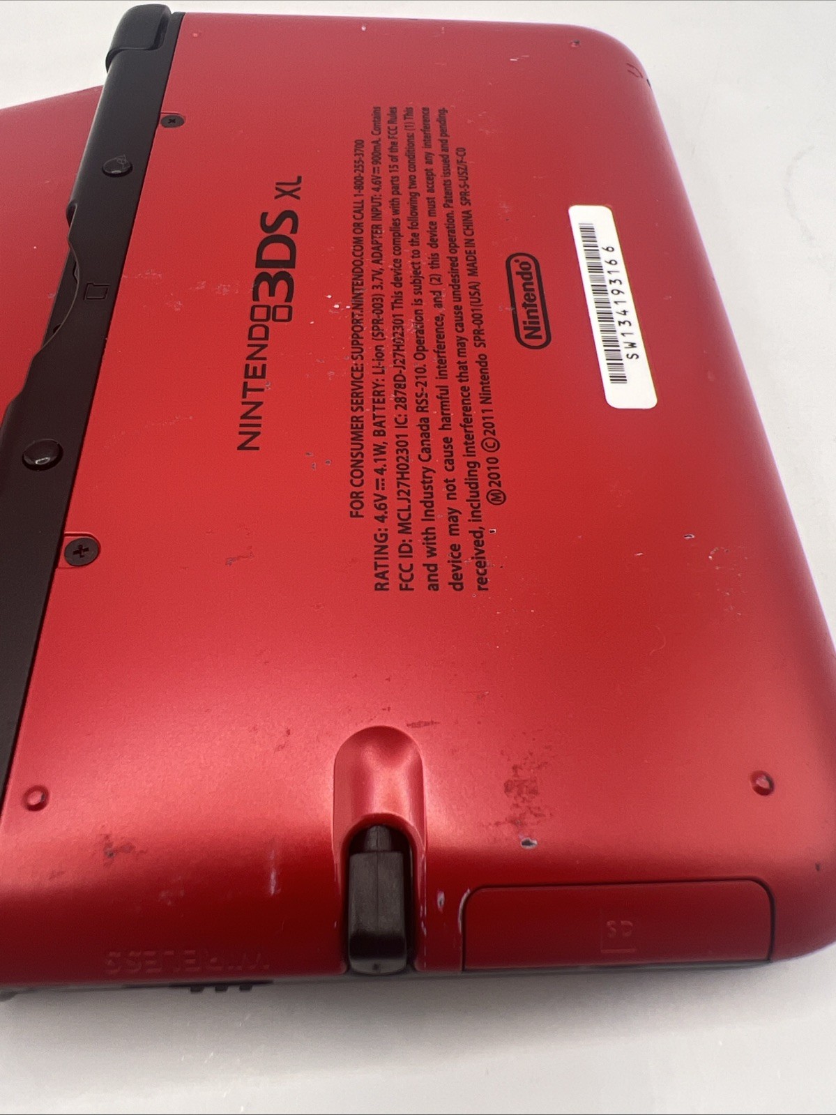 Nintendo 3DS XL Black and Red with Charger Tested Working SEE DESCRIPTION
