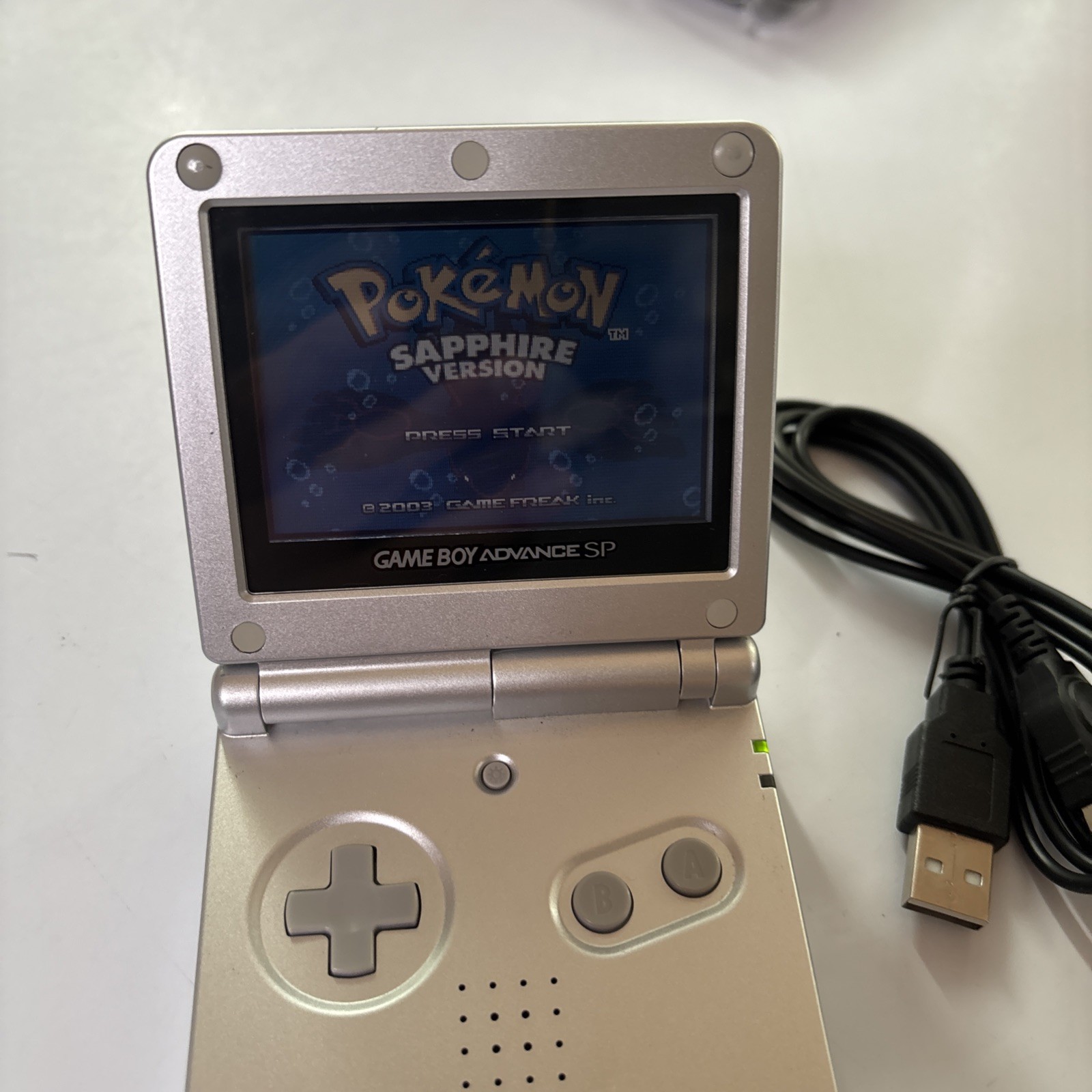 Nintendo Gameboy Advance SP Console Silver AGS-001