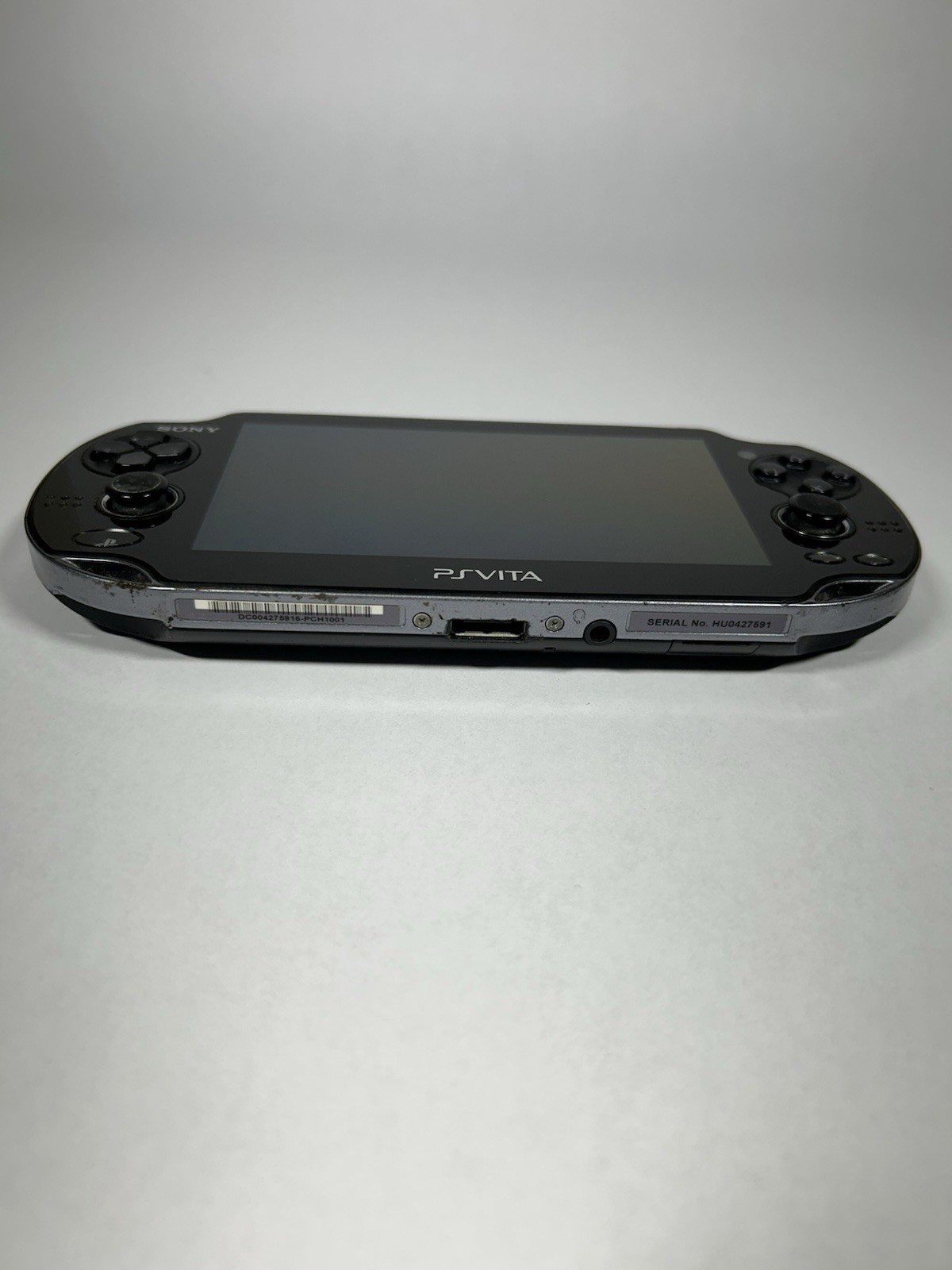 Sony PlayStation Vita PCH-1001 Black Handheld Console w/ Charger 5 Games Tested