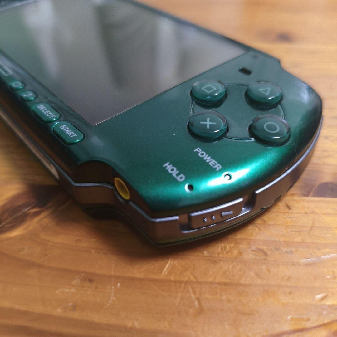 Near Mint Sony PSP-3000 Console Green Rare Color Region free