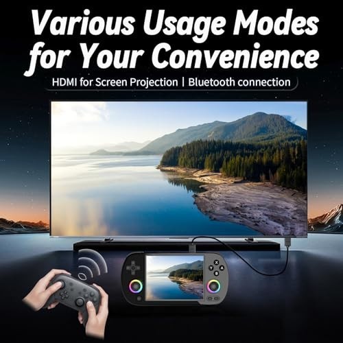 Retro Handheld Game Console 4 Inch IPS Screen 64GB 5000+ Games WiFi Bluetooth