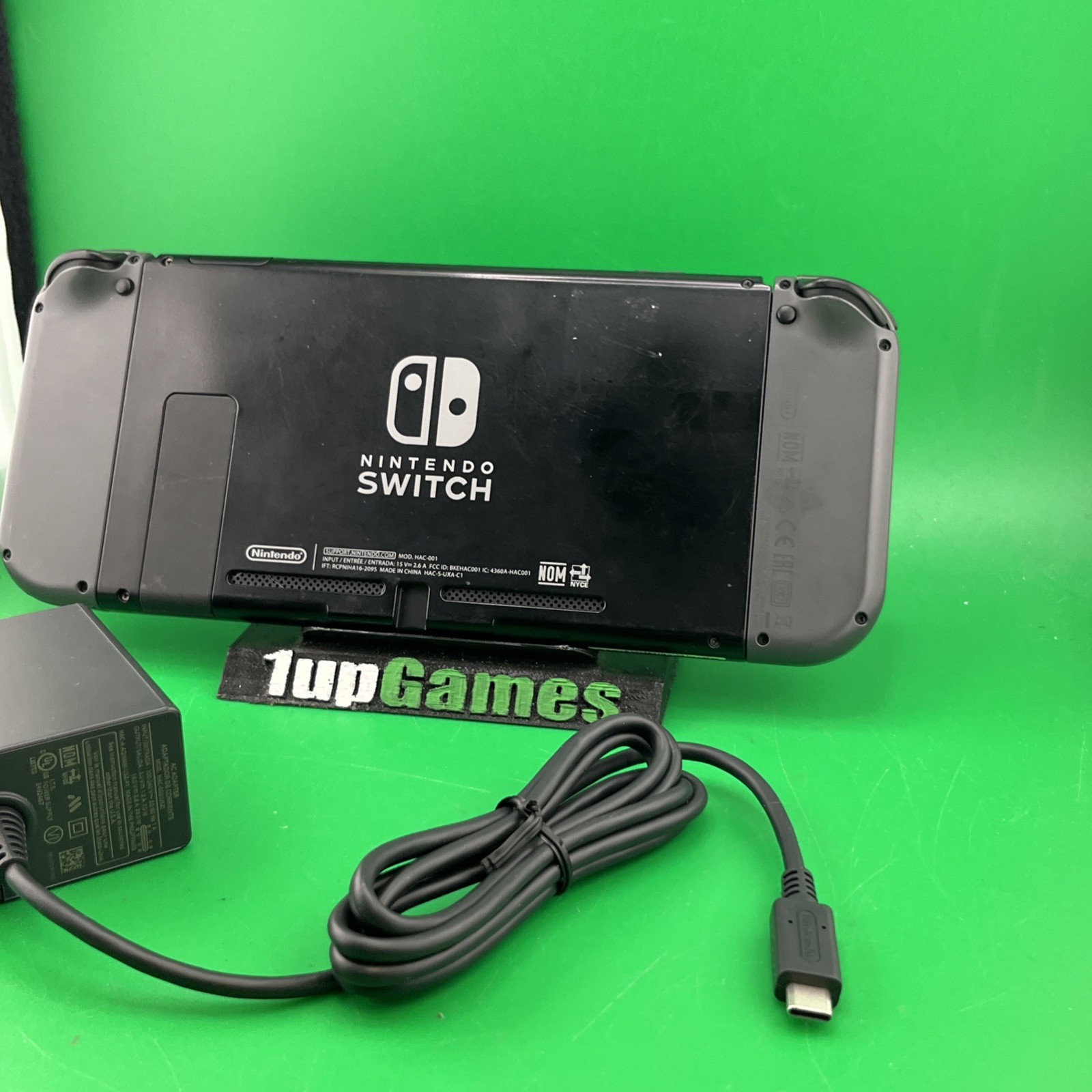Nintendo Switch Console HAC-001 With Black/Gray Joy-Cons & Charger (T33)