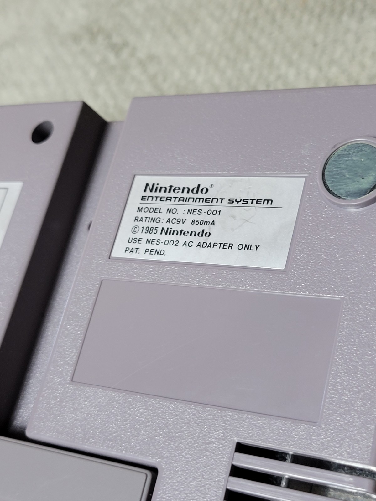 Nintendo Entertainment System NES-001 Console Only Tested Vintage OEM
