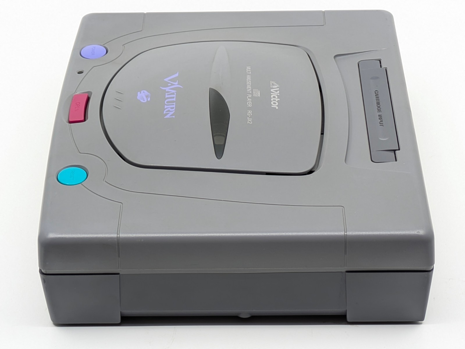 Sega Victor V-Saturn RG-JX2 Gray Console Complete Set NTSC-J Japan Tested