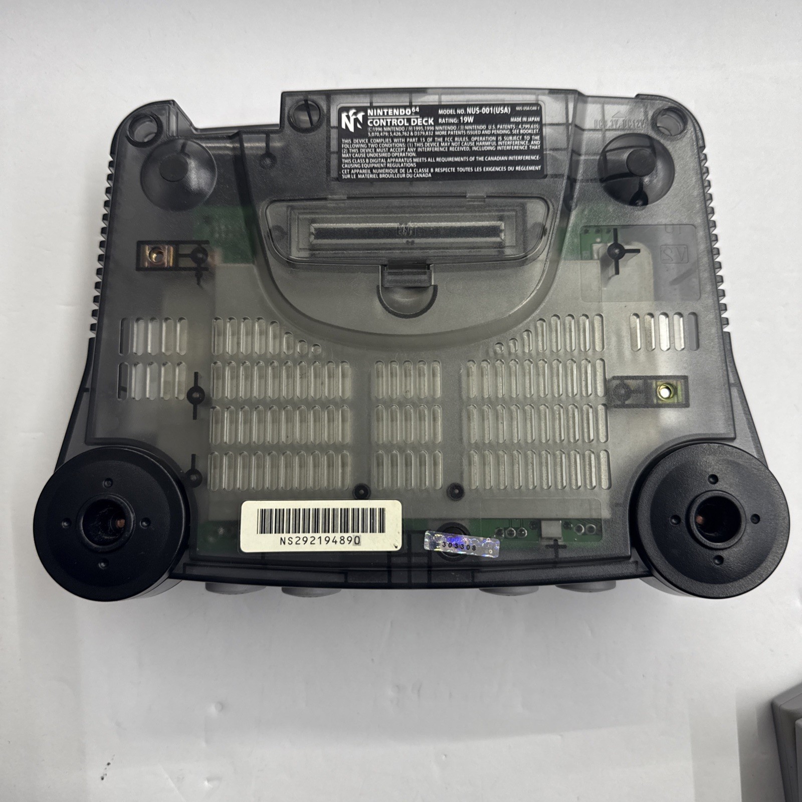 N64 – Nintendo 64 Smoke Grey Console Region Free W/ Super Smash Bros Tested 2945