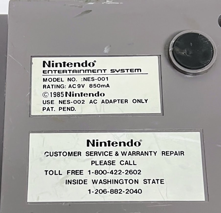 Nintendo Entertainment System NES-001 Console Only Tested Vintage OEM