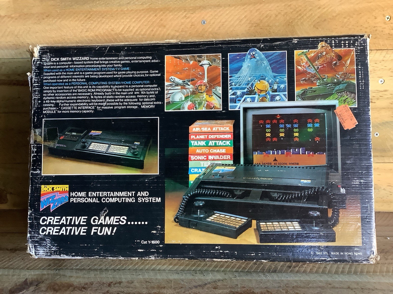 DICK SMITH VTECH CREATIVISION WIZZARD CONSOLE GAME CARTRIDGES 1983 VIDEO GAME