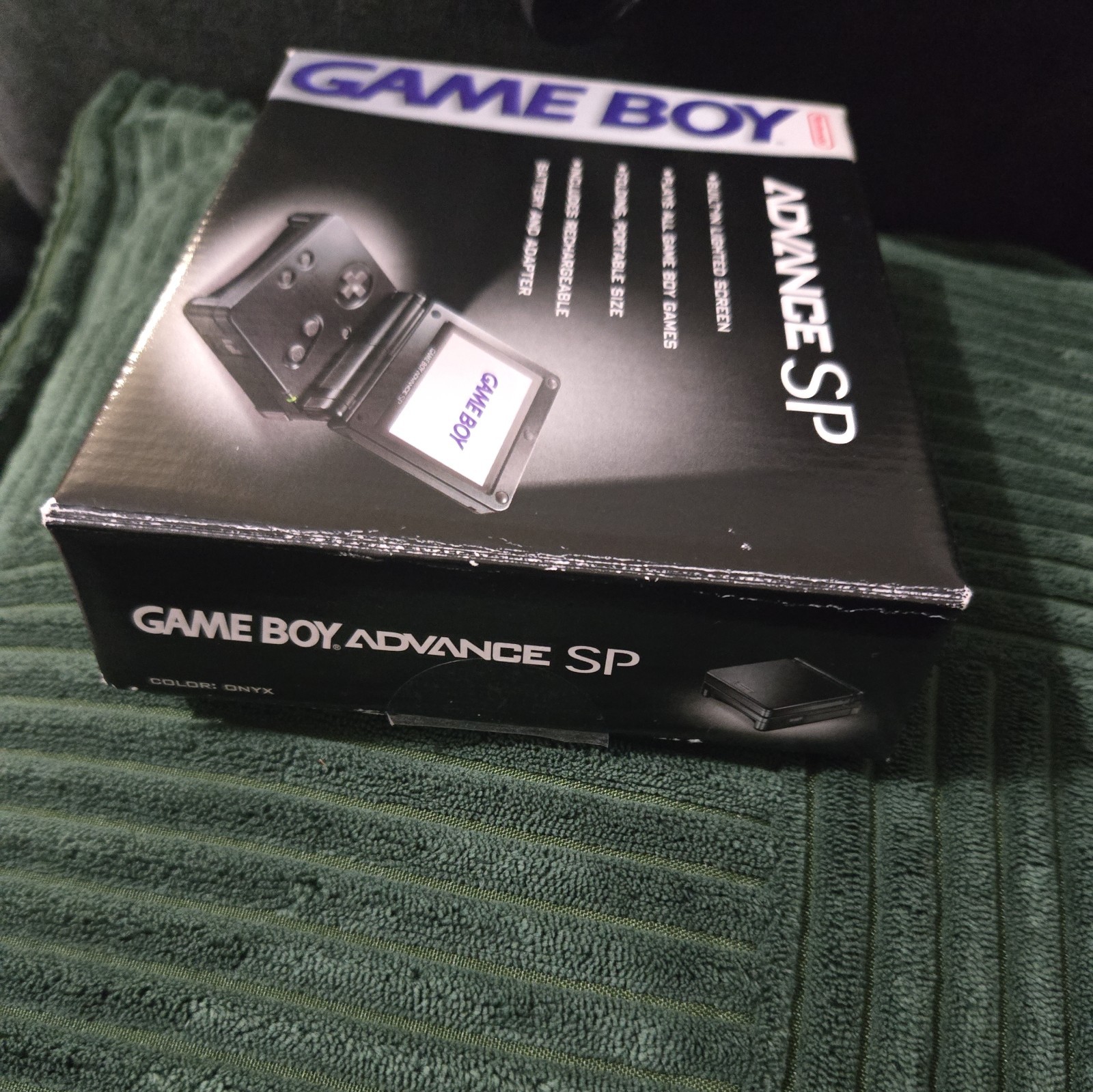 Nintendo Game Boy Advance SP Handheld Console- Onyx Black