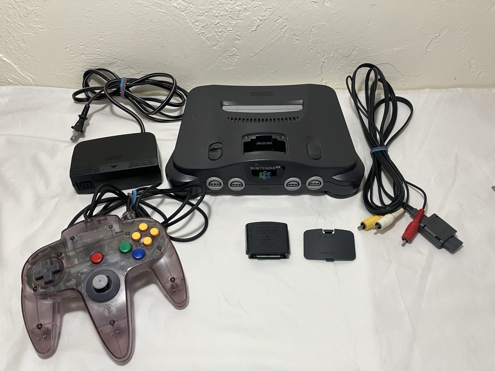 Nintendo 64 Console, OEM Grape Purple Controller New Thumbstick Tested Fast Ship