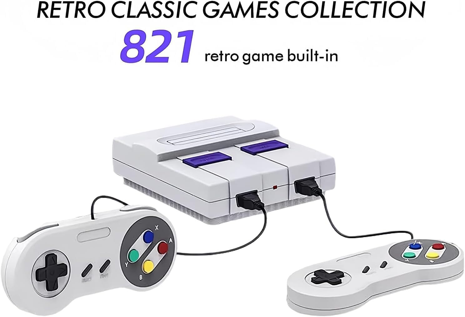 Super Classic Mini HD TV SNES 821 Game console SN-02 Home Entertainment System