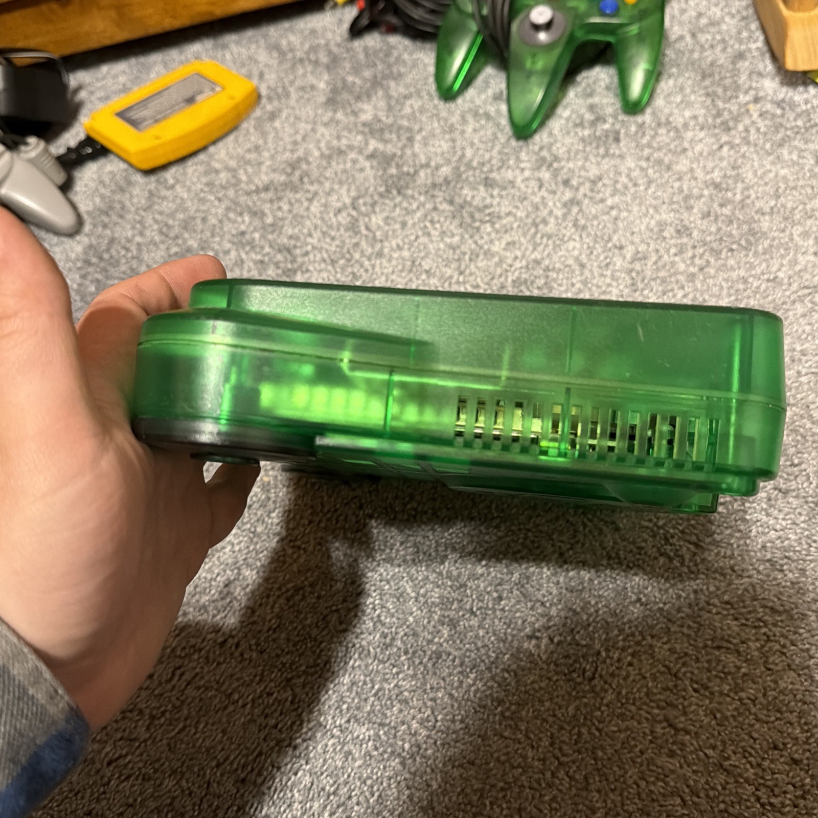 Nintendo 64 N64 system – Funtastic Jungle Green OEM Donkey Kong Expansion Pak
