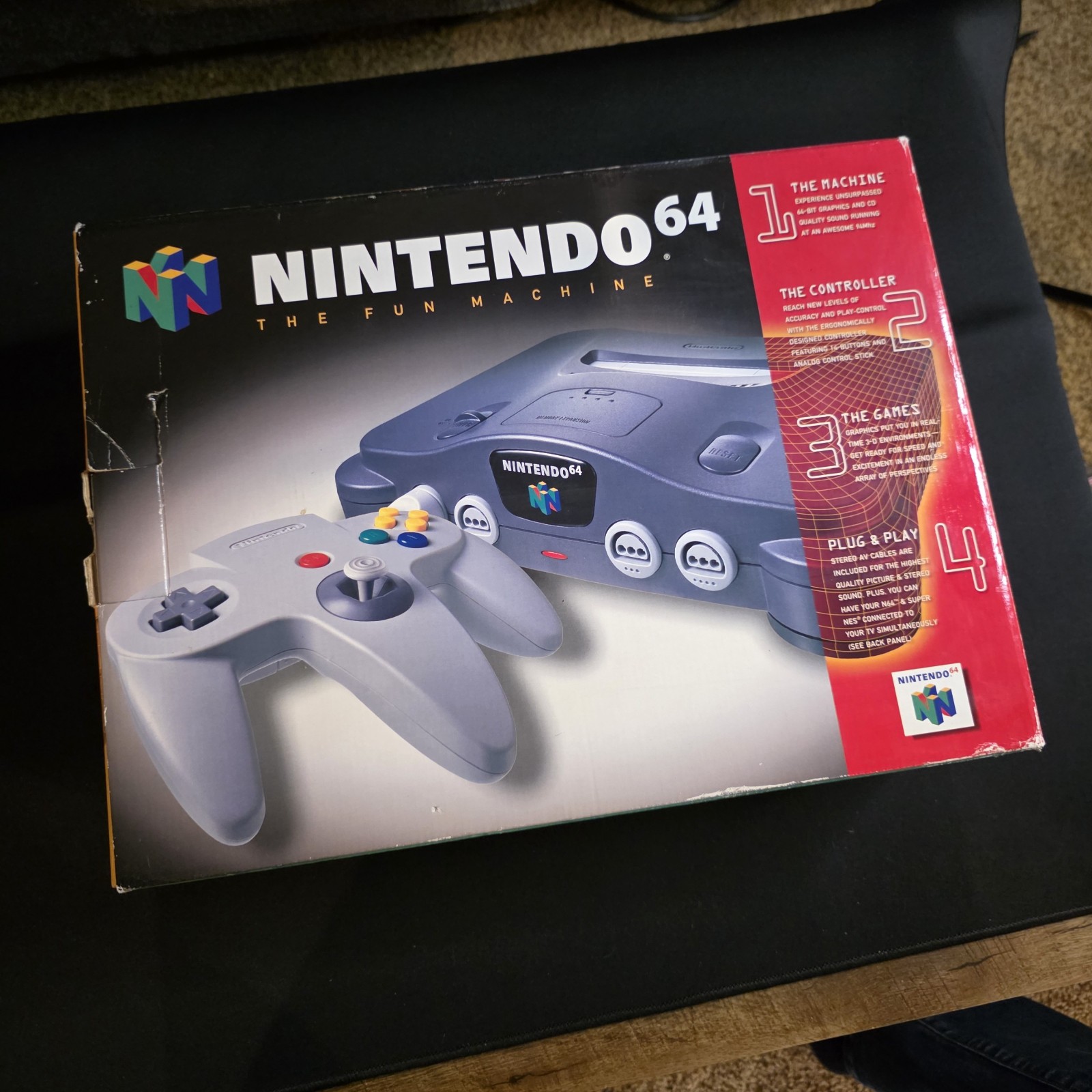 Nintendo 64 Console – Complete in Original Box – Tested, Works – All Authentic