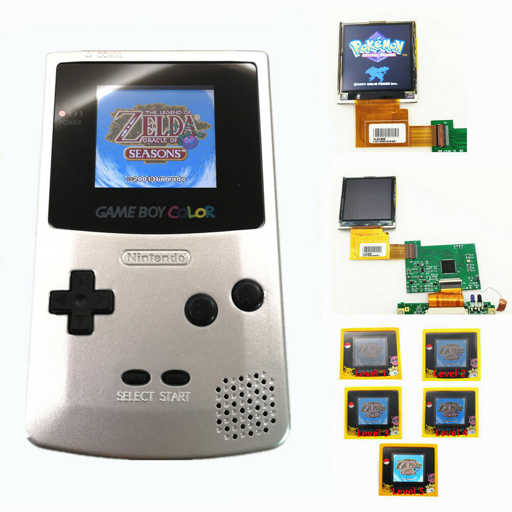 Multi-Colors Rechargeable Highlight Back Light LCD Game Boy Color GBC Console