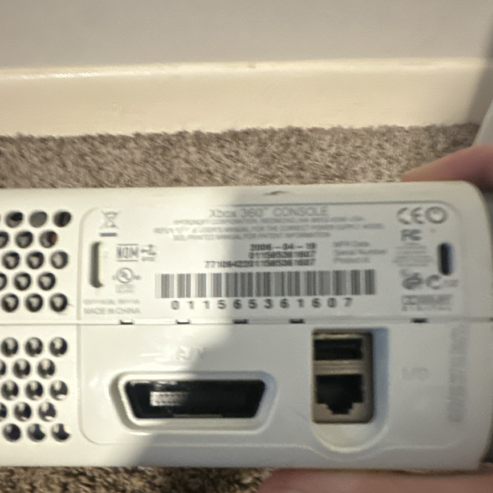 TESTED READ Xbox 360 White Console Lot of 2 w/ Power Supply HDMI AV Cables