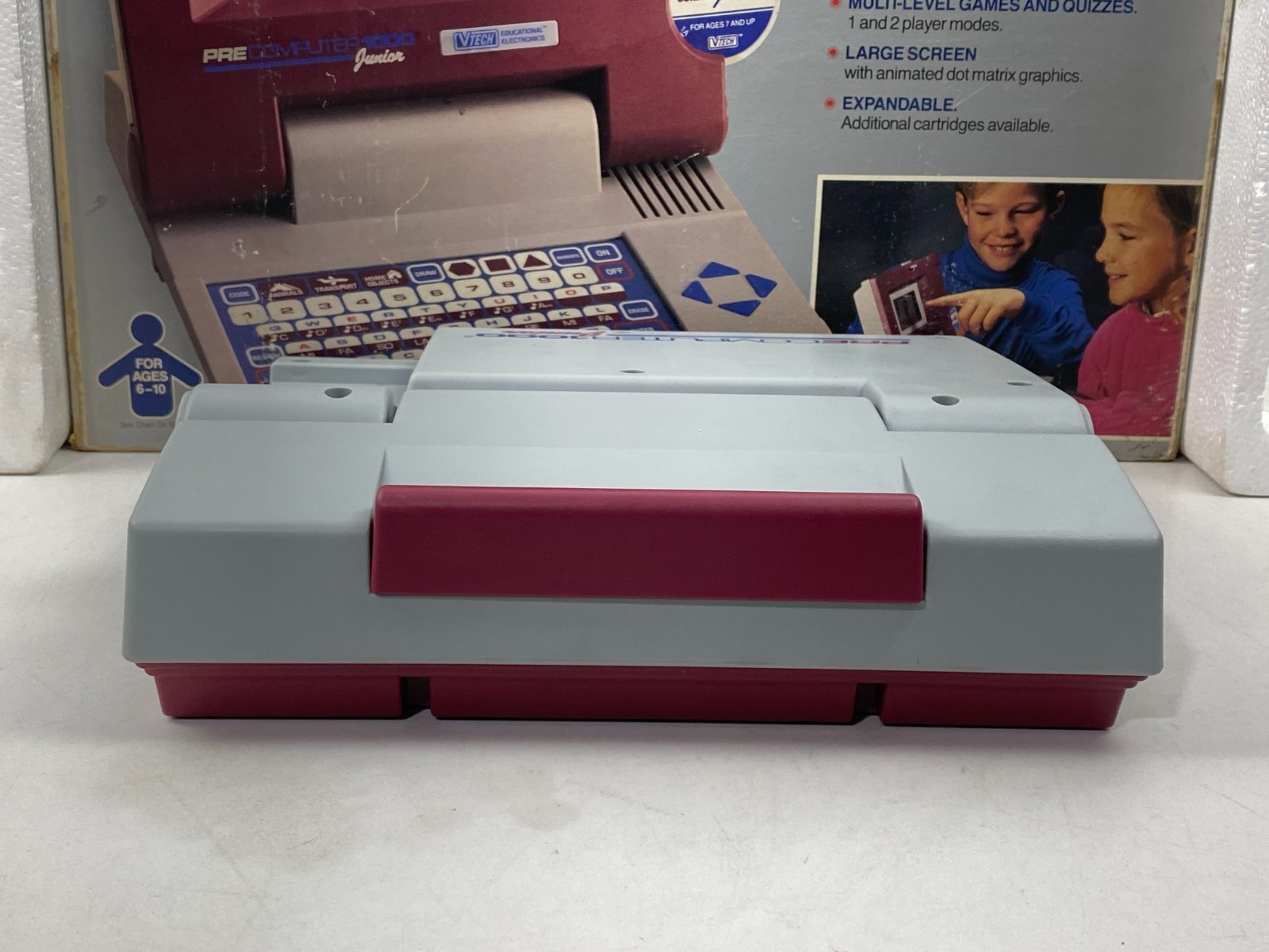Vintage VTECH Pre Computer Junior 1000 Learning Educational Game 1990 NEW