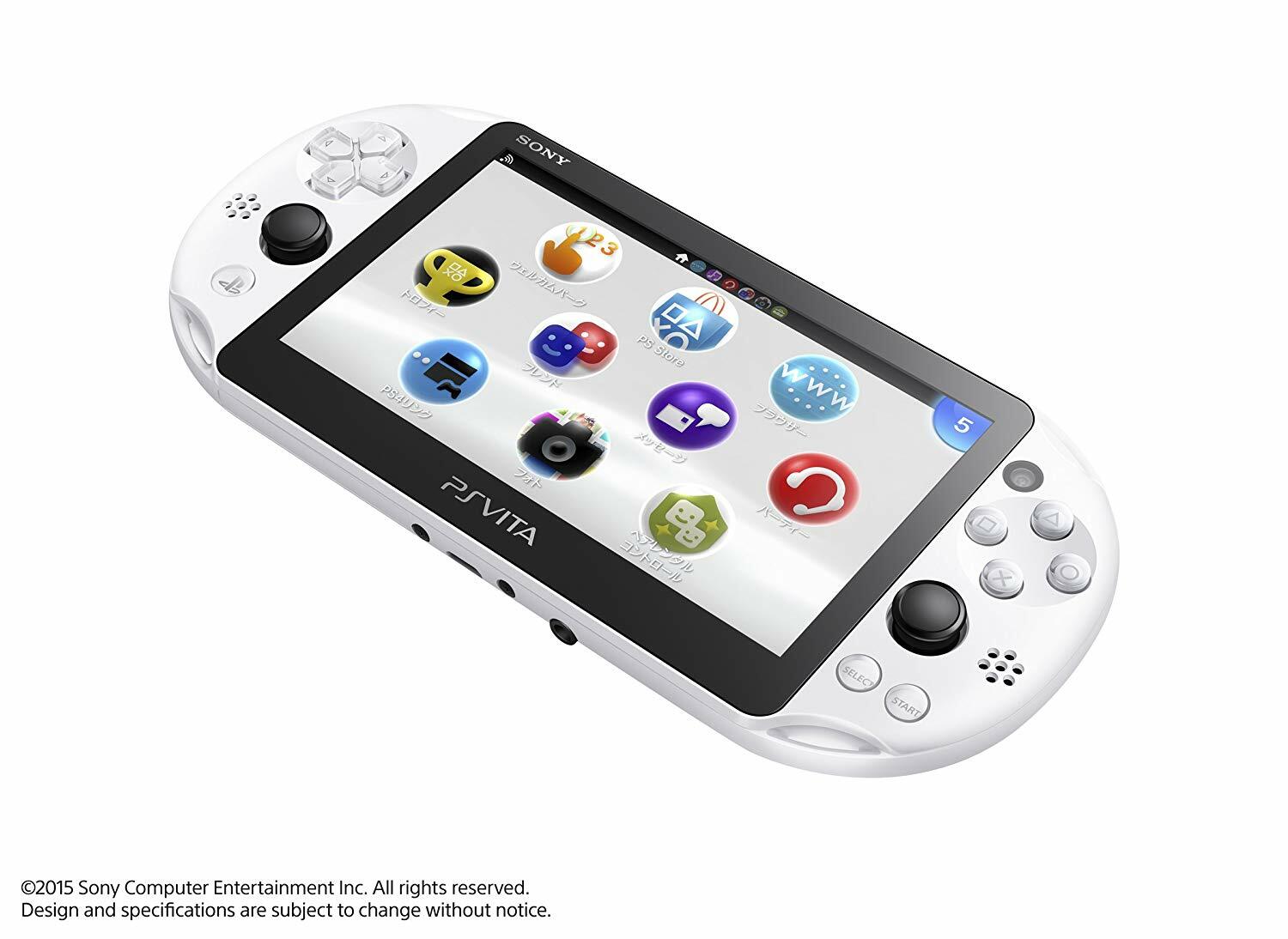 USED PS Playstation vita Wi-Fi model GLACIER WHITE PCH-2000 ZA22 only console