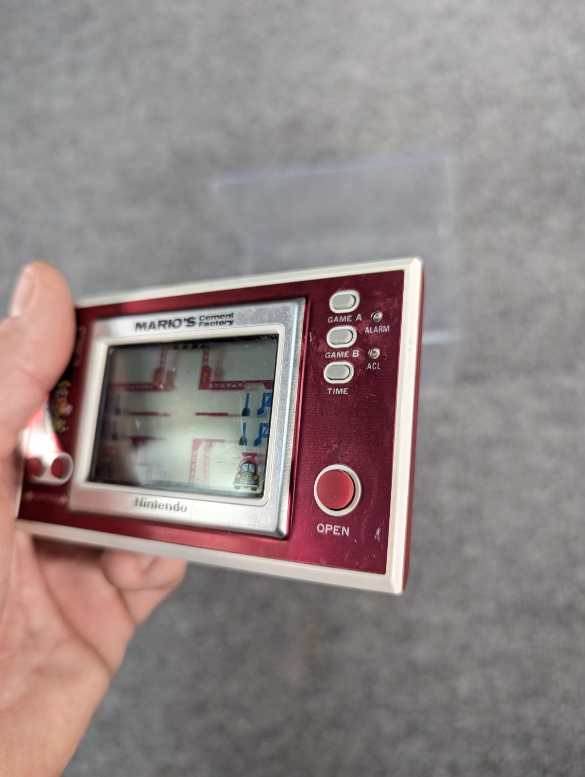 Nintendo Game And Watch Handheld Console Mario’s Cement Factory TESTED