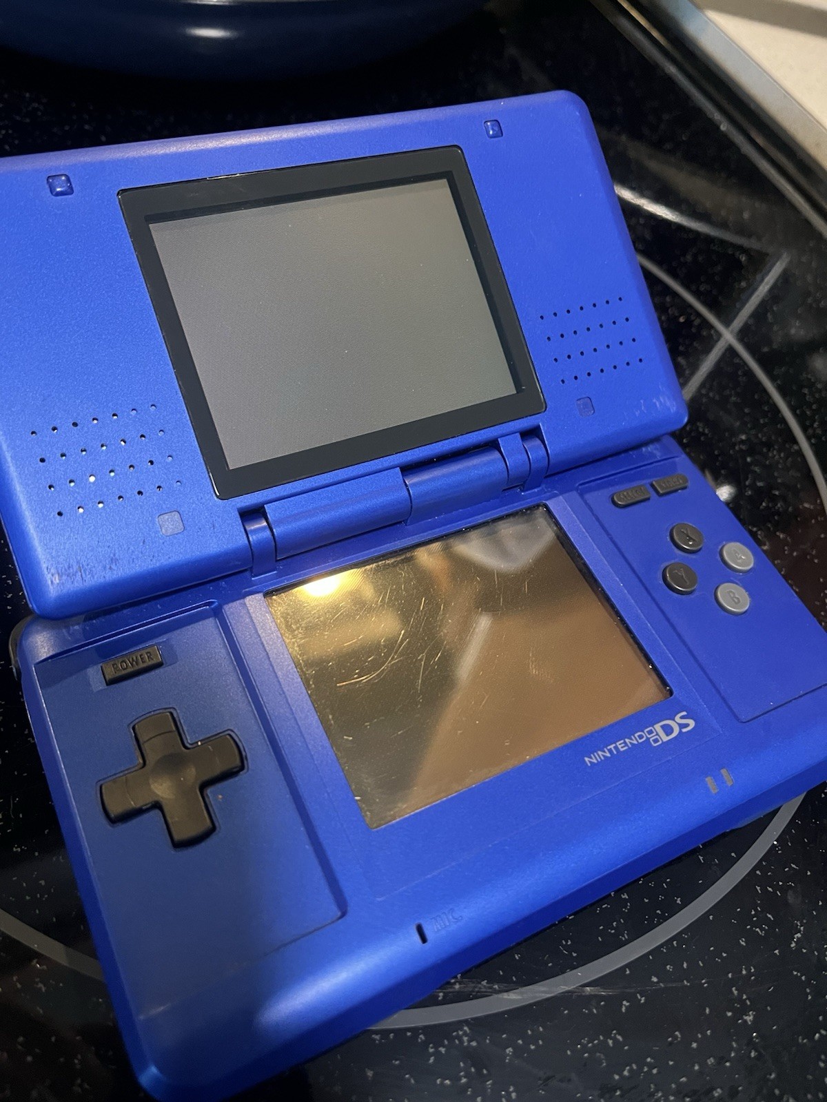 Original Nintendo DS NTR-001 Blue (No Stylus) FULLY TESTED & WORKING