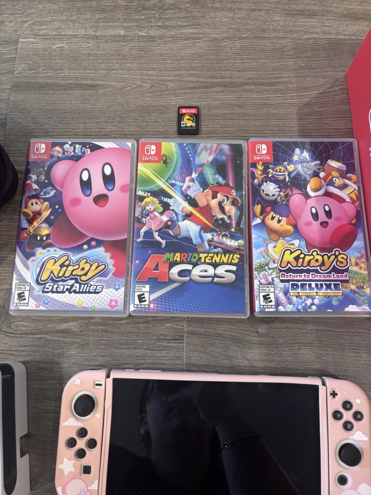 Nintendo Switch OLED Bundle Console with Joy Cons, Dock, 4 Games & 128GB SD Card