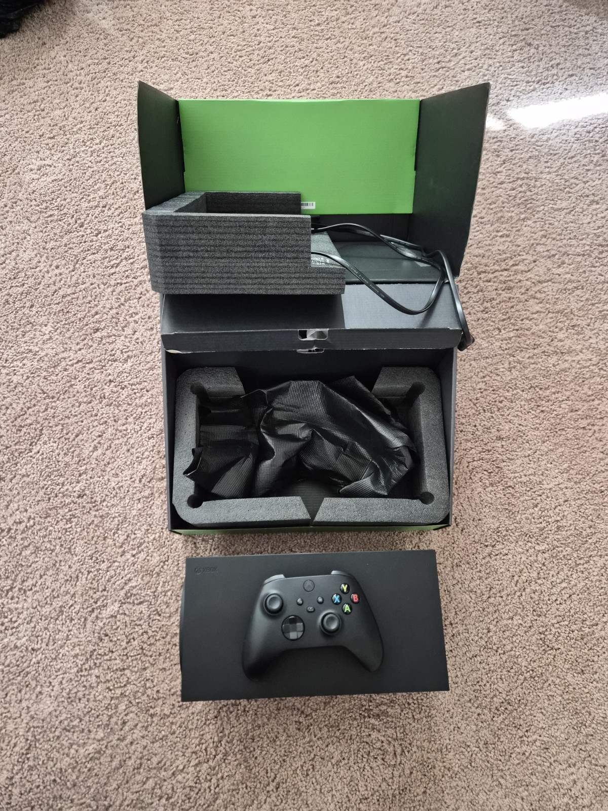 Xbox Series X Disc Edition 1TB Black w/ Controller and Power Cable