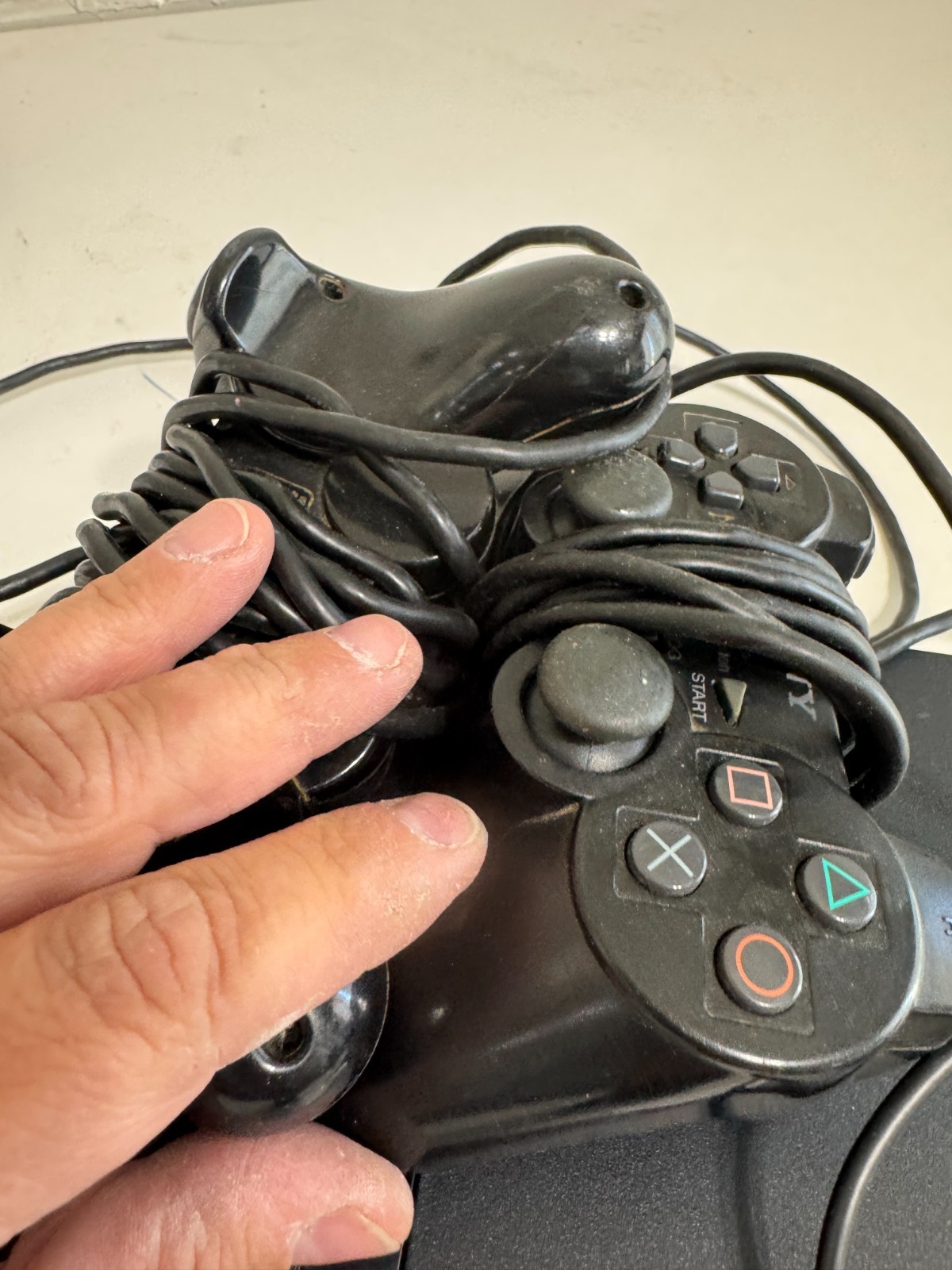 PlayStation 2 Slim SCPH-70012 Console Untested No Pwr Crd 2 Controllers (e31)
