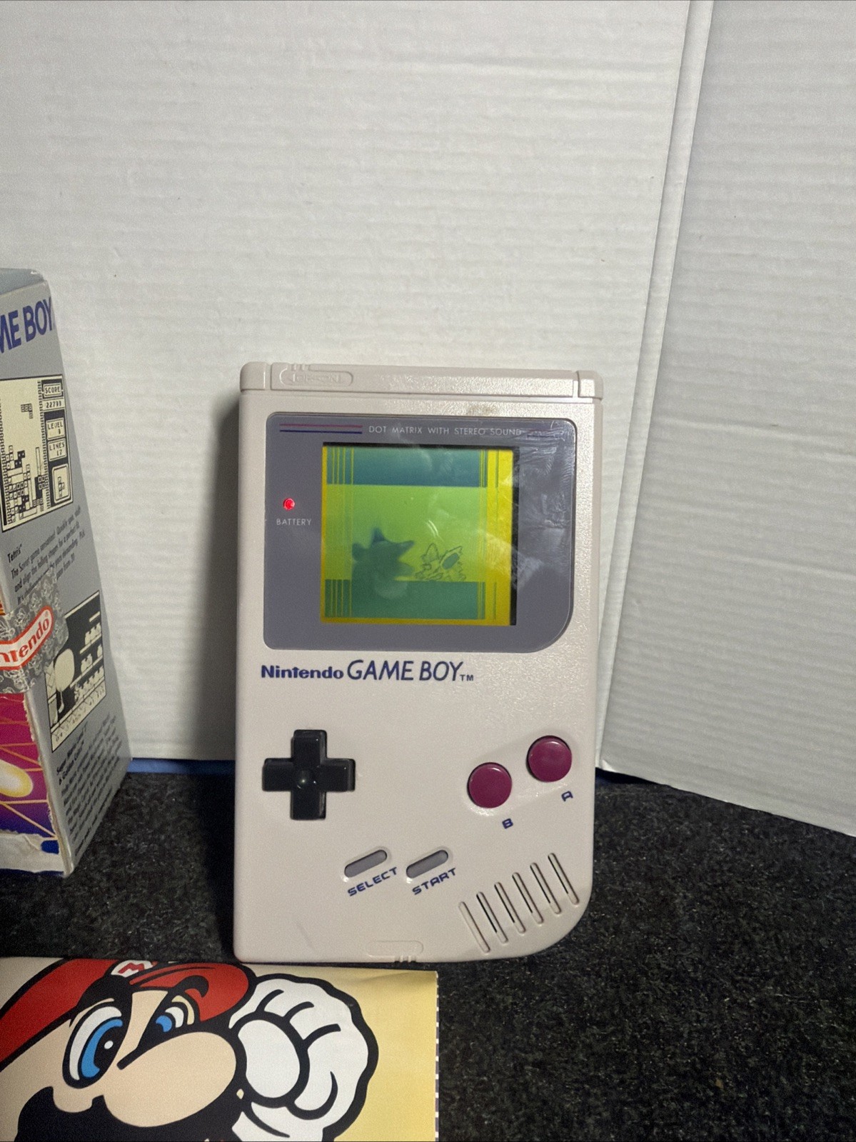 Nintendo GameBoy DMG-01 Complete With Box Original Tested CIB Box Manual Read