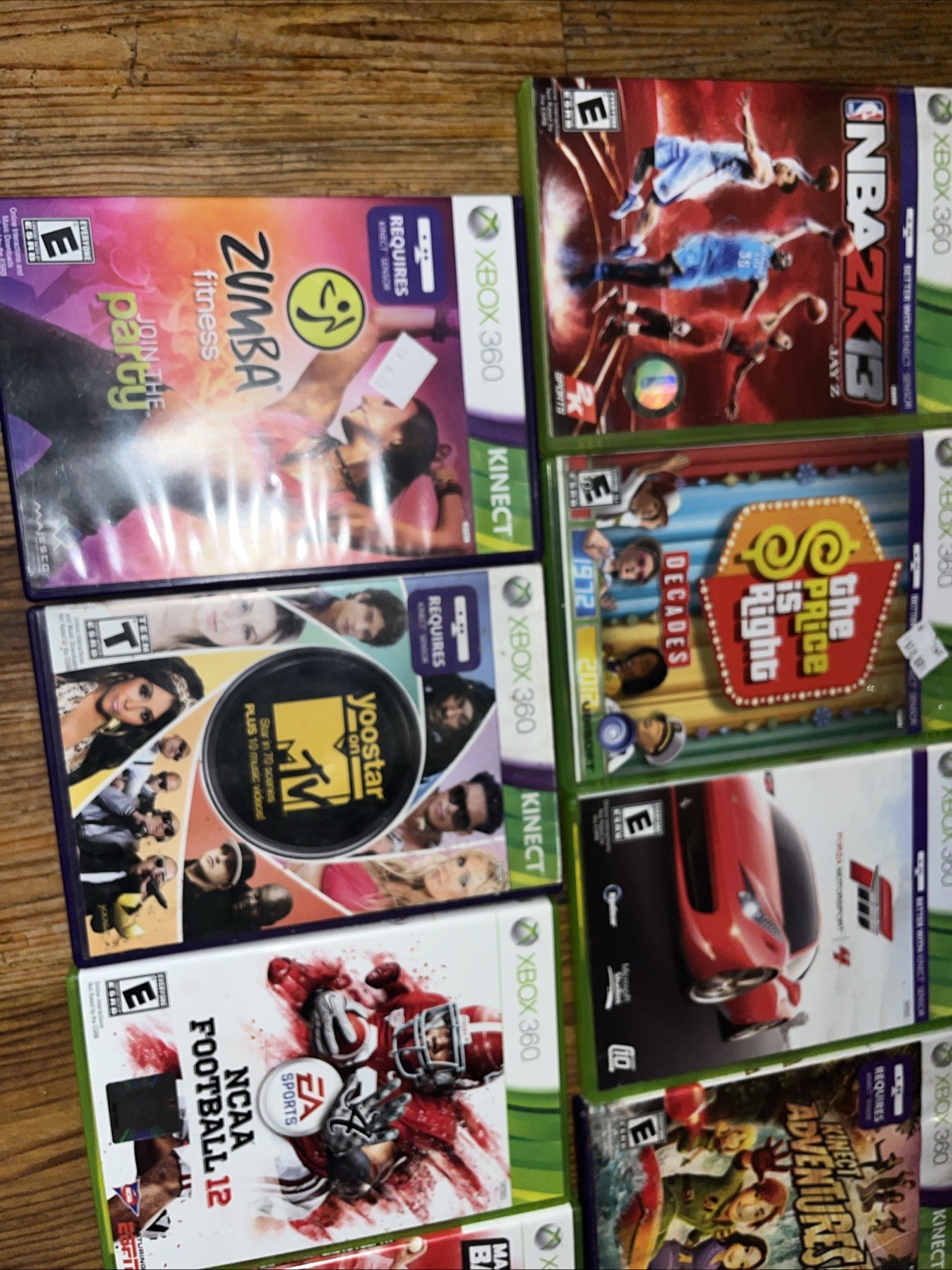 Microsoft Xbox 360 S Slim Kinect Bundle Controller Cords Kinect Games Lot