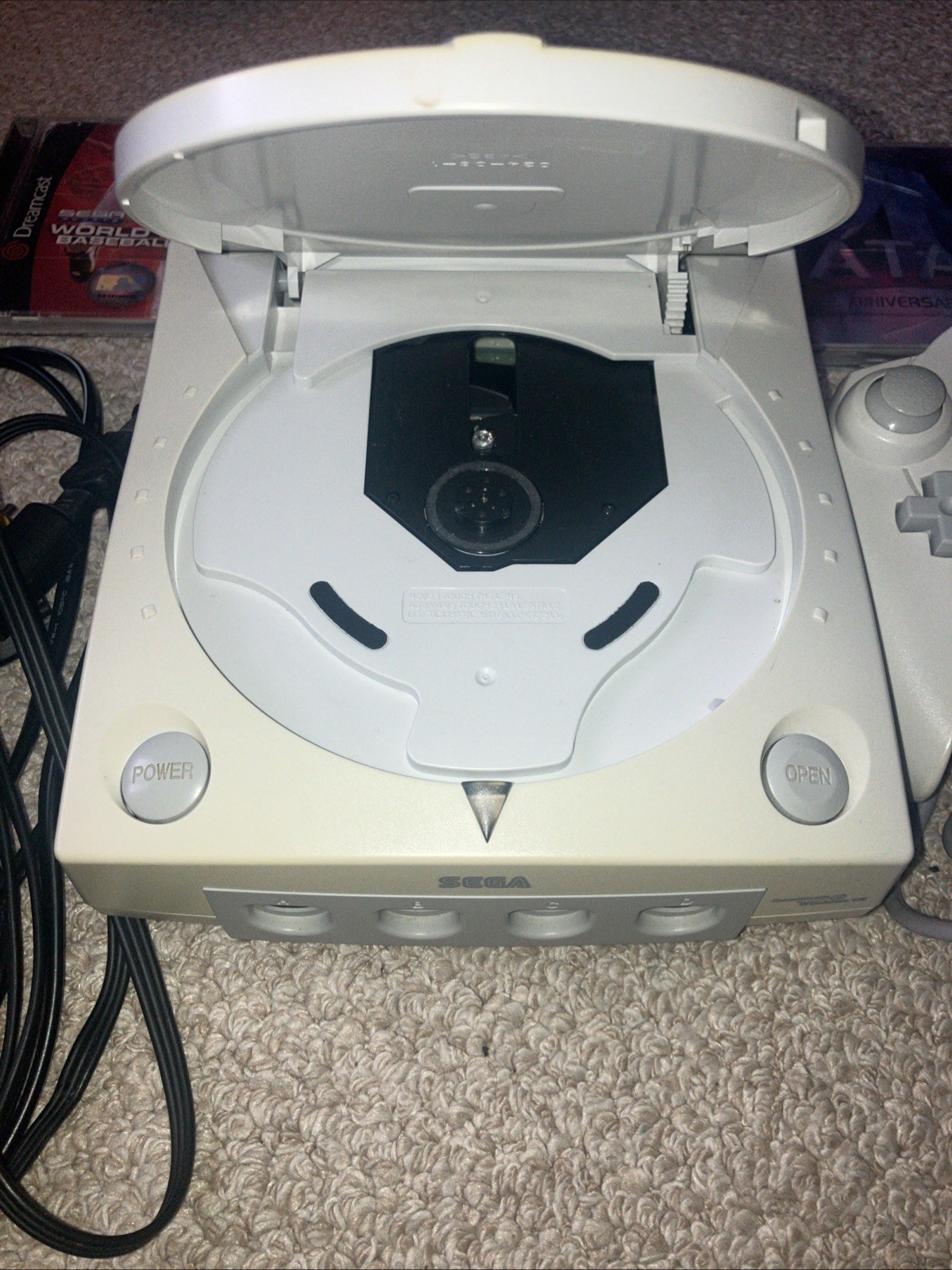 Sega Dreamcast WHITE Bundle, Console, 1 Controller And 3 Games TESTED + WORKING