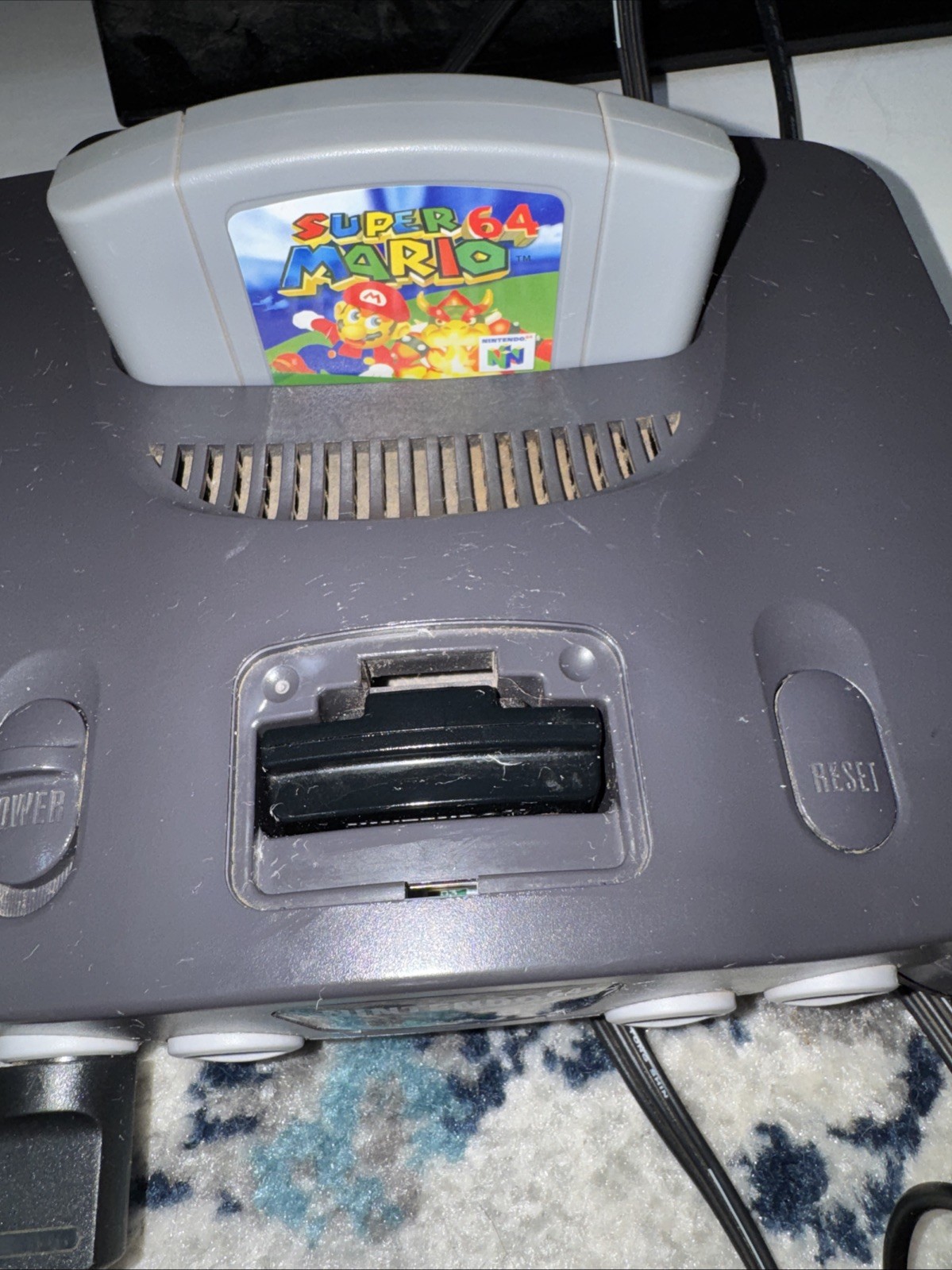 Nintendo 64 Console With 2 Controllers, Jumper Pack, And Cords Game Not Included