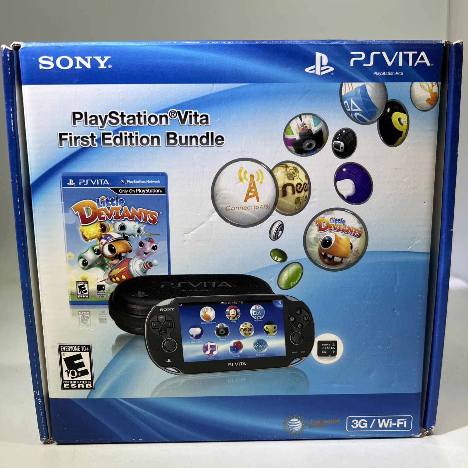 Sony PlayStation Vita PsVita 3G/Wi-Fi Handheld Console First Edition Bundle