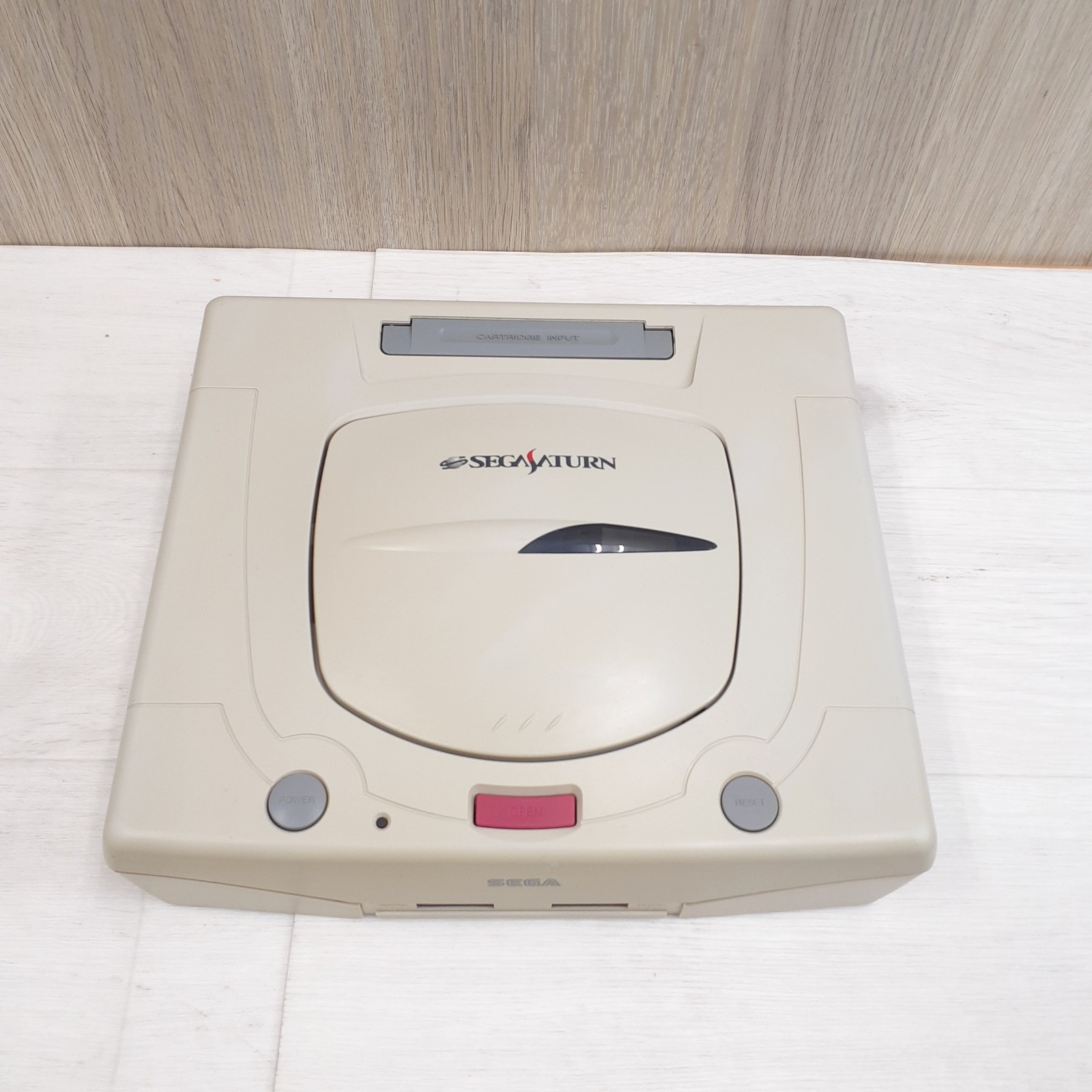 SEGA SATURN CONSOLE Bundle With 2 Controllers & 3 Games Japan White Tested
