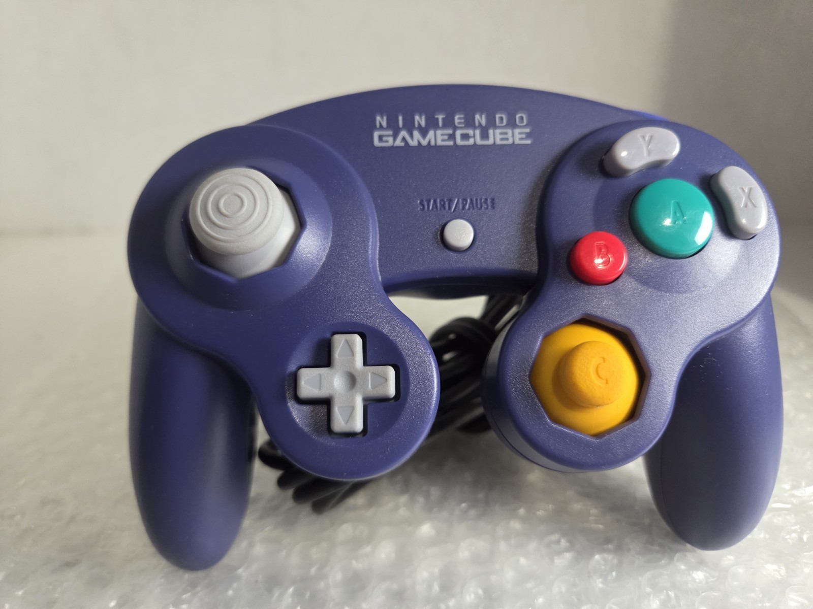 Nintendo GameCube Indigo Console Controller & Cords Bundle New Battery Sticks OE