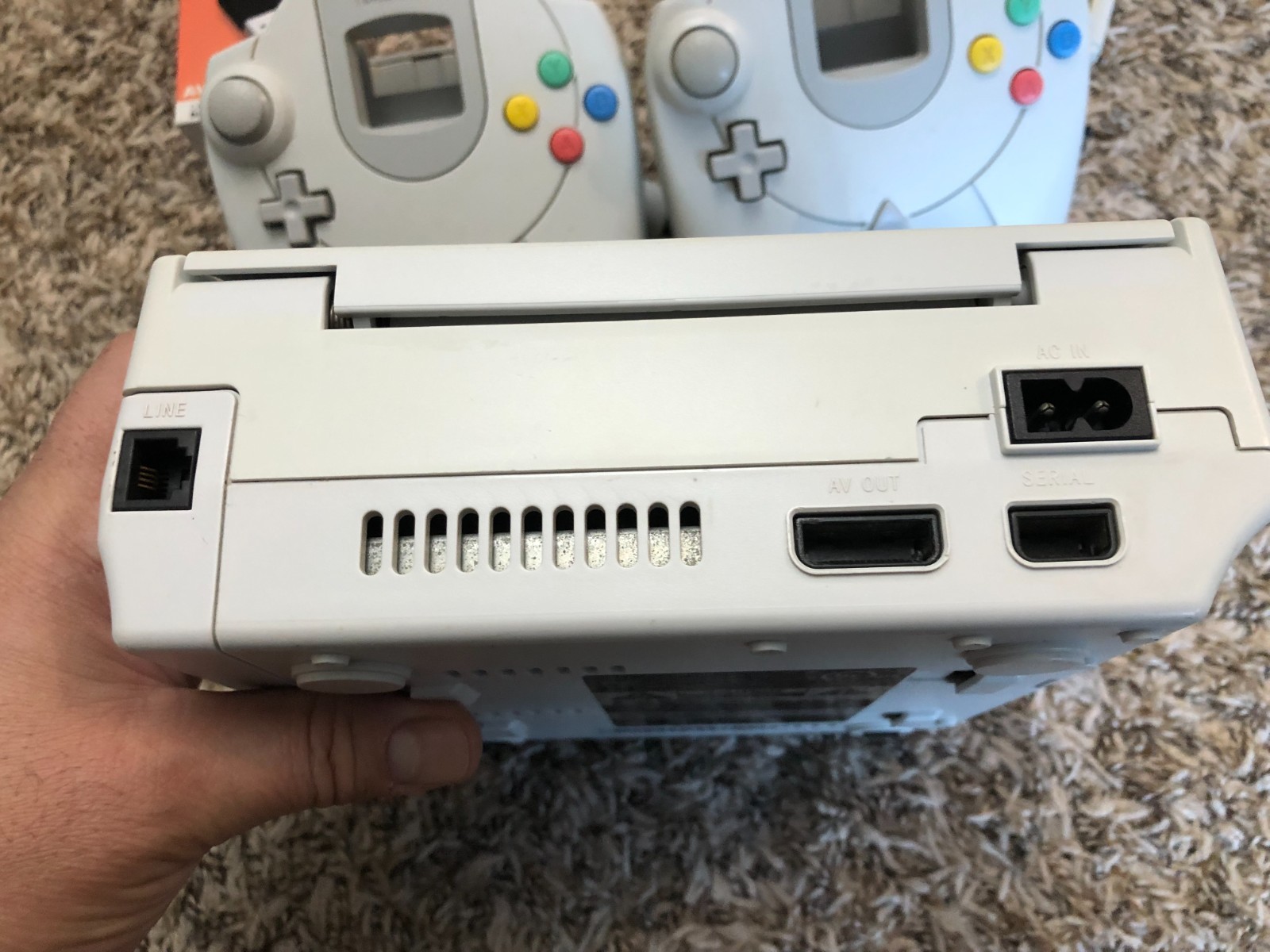 Sega Dreamcast Console System HKT-3020 With 2 Controllers & Memory Card TESTED!