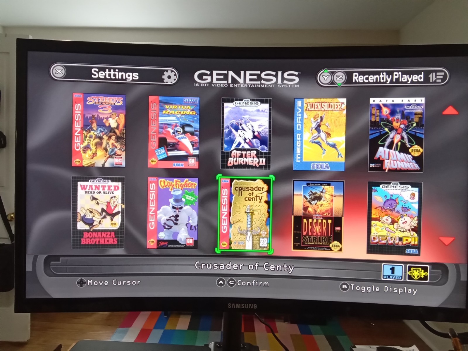 Sega Genesis Mini 2 Classic Edition Console + Cables Wireless Controller TESTED