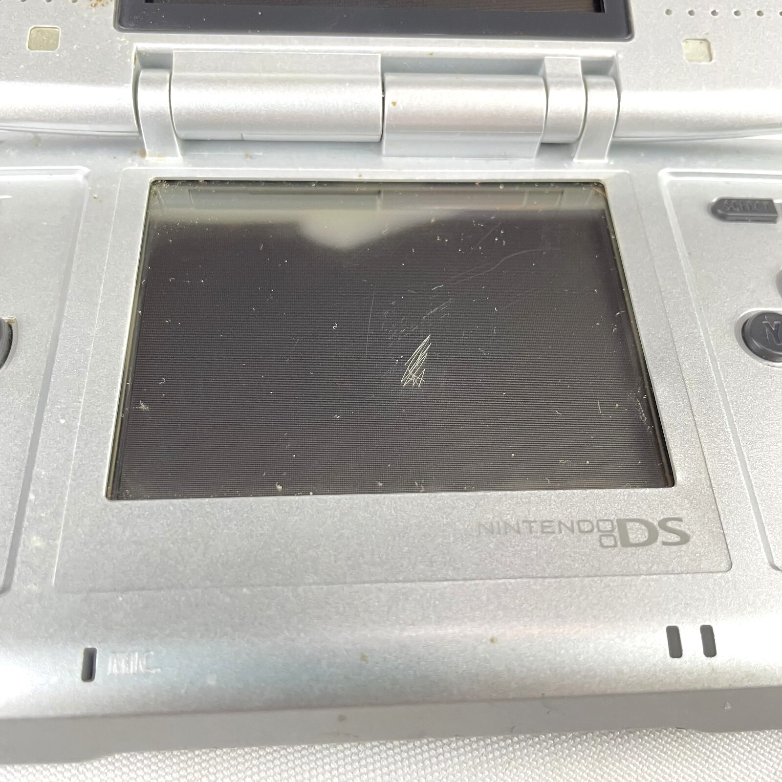 Nintendo DS Original NTR-001 Console Titanium NDS468 & Charger – Tested Works