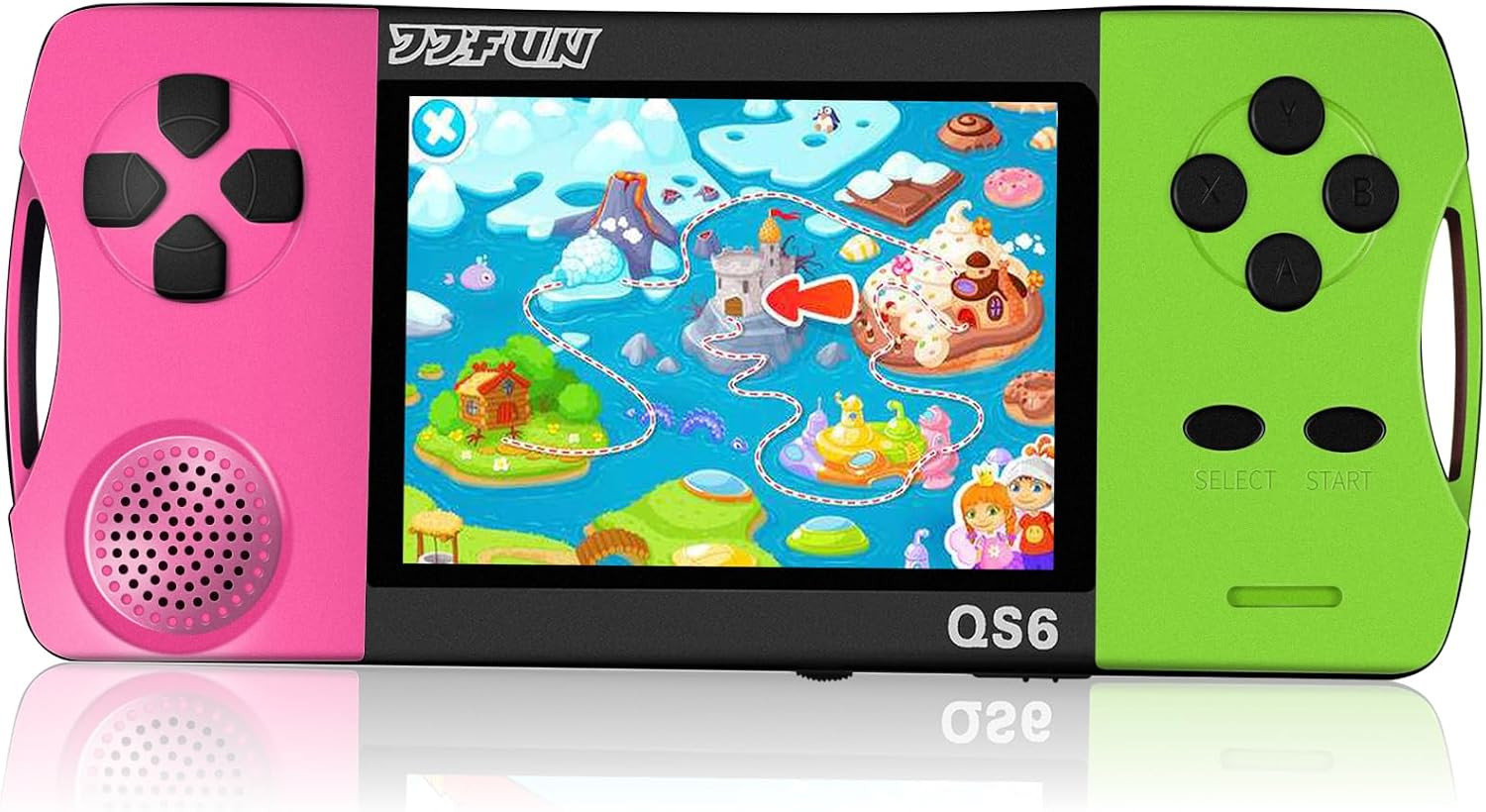 Handheld Game Console for Kids 3.5″ IPS Large Screen Rechargeable,Preloaded 216