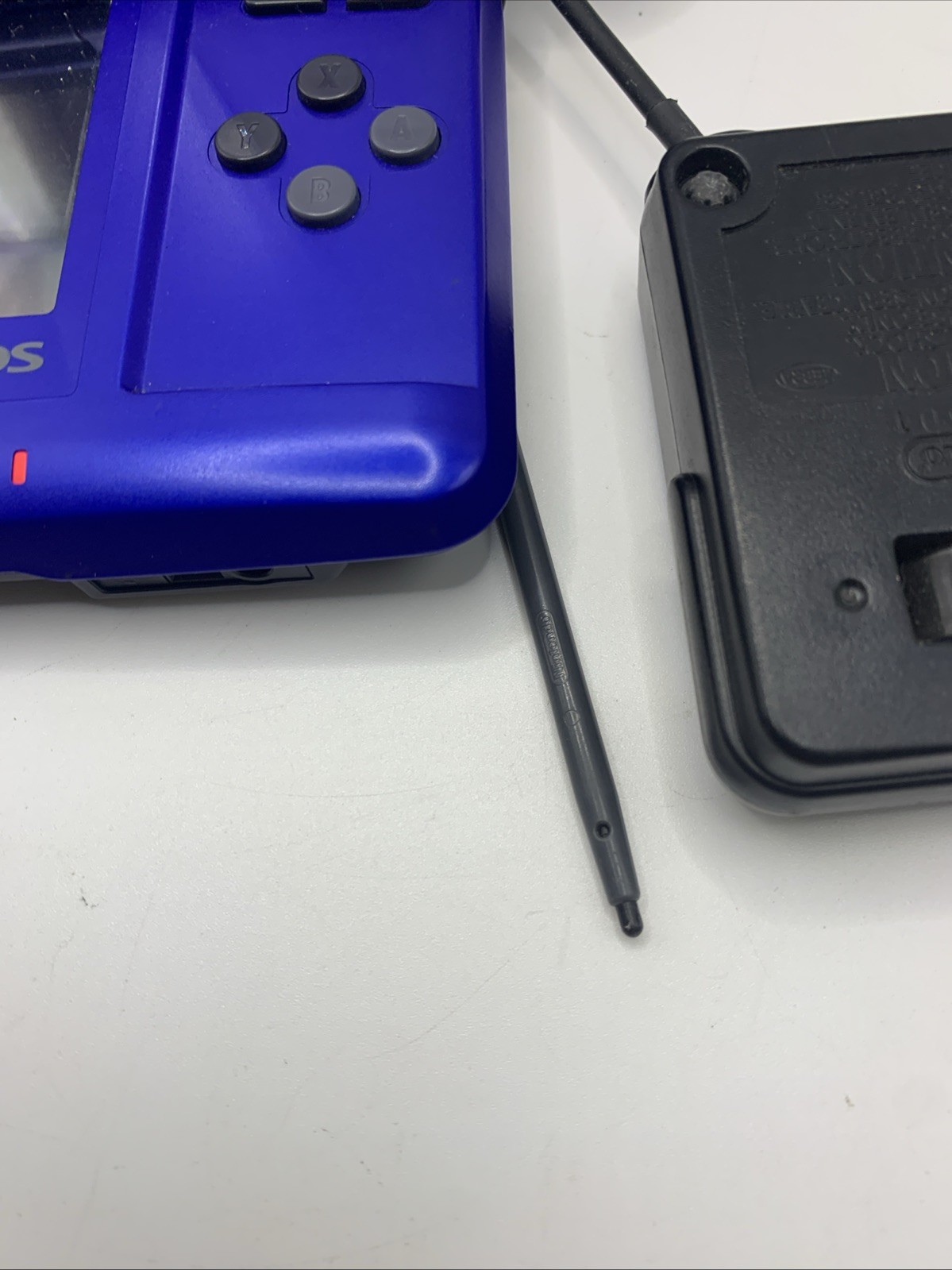 Nintendo Fat DS NTR-001 Console 2004 Blue, Tested Includes Charging Cord & Game