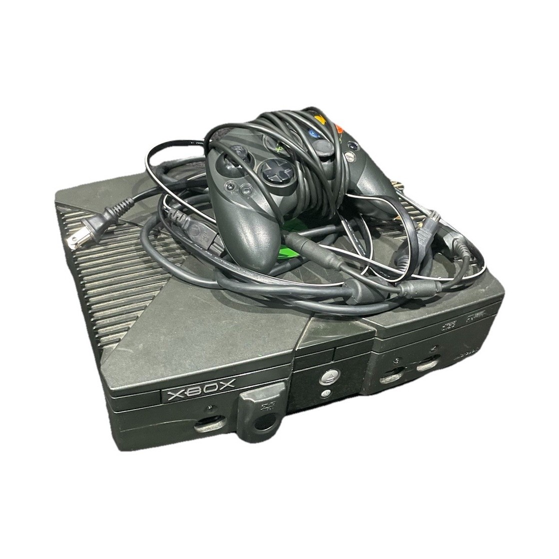 Microsoft Xbox Original Black Console DVD Compatible with Controller & Cables