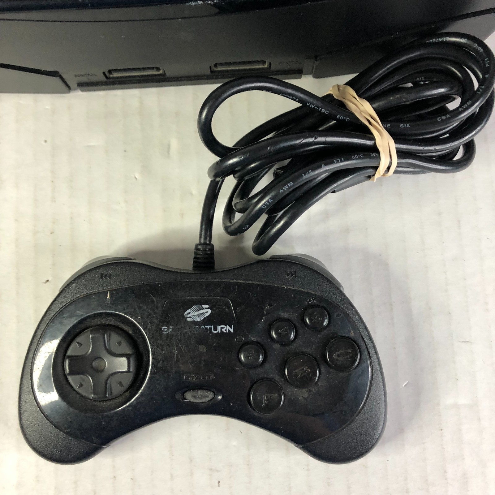 Sega Saturn MK-80000 Console, Control, Game FOR PARTS OR REPAIR Reads Some Disc