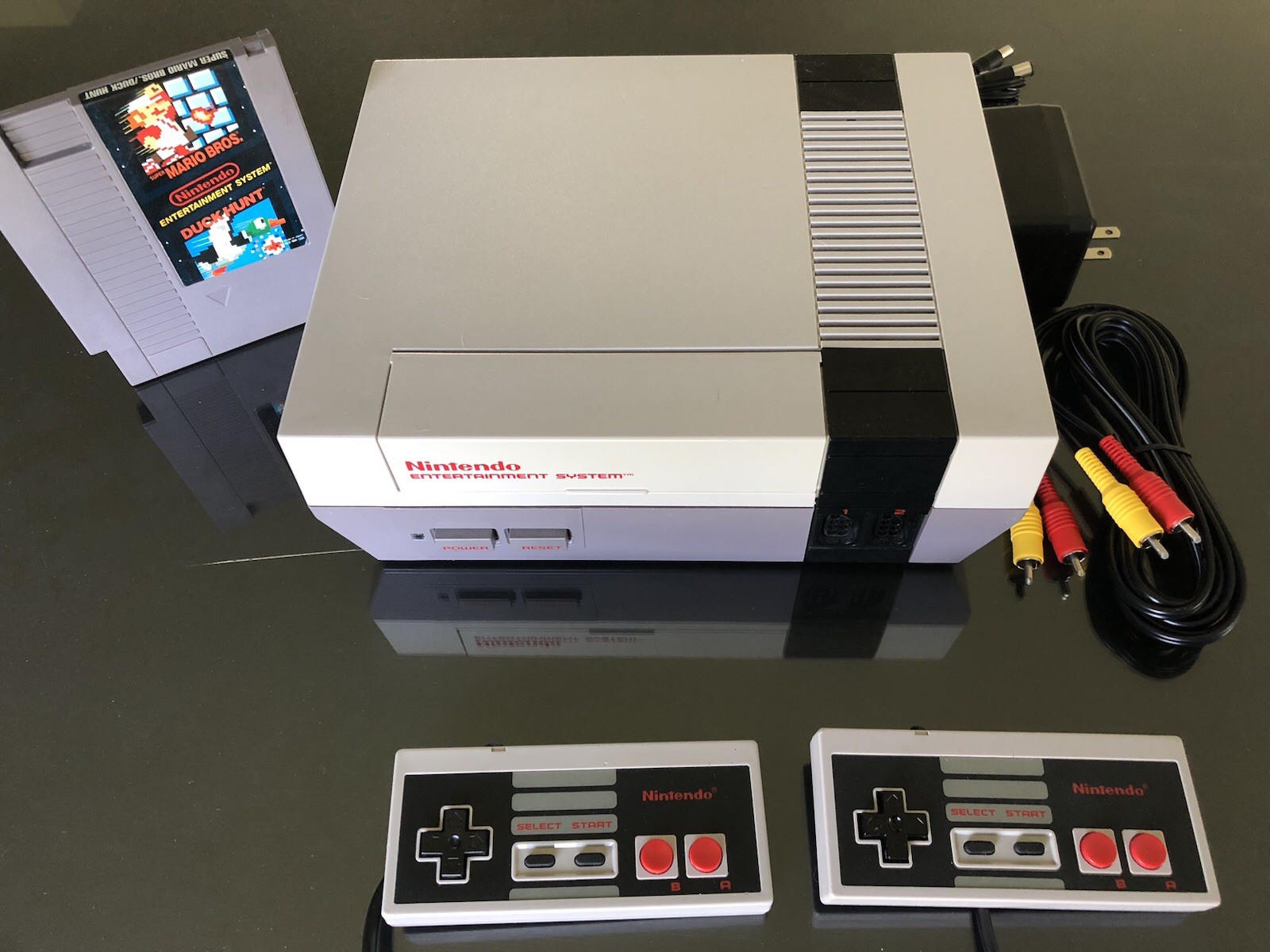 NINTENDO NES Console System Bundle Games Super Mario 1 2 3 SHIPS SAME DAY